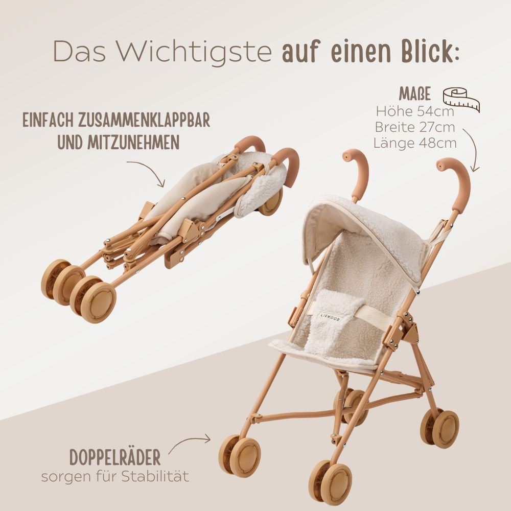 LIEWOOD Puppenwagen personalisierbar - wunderwunsch