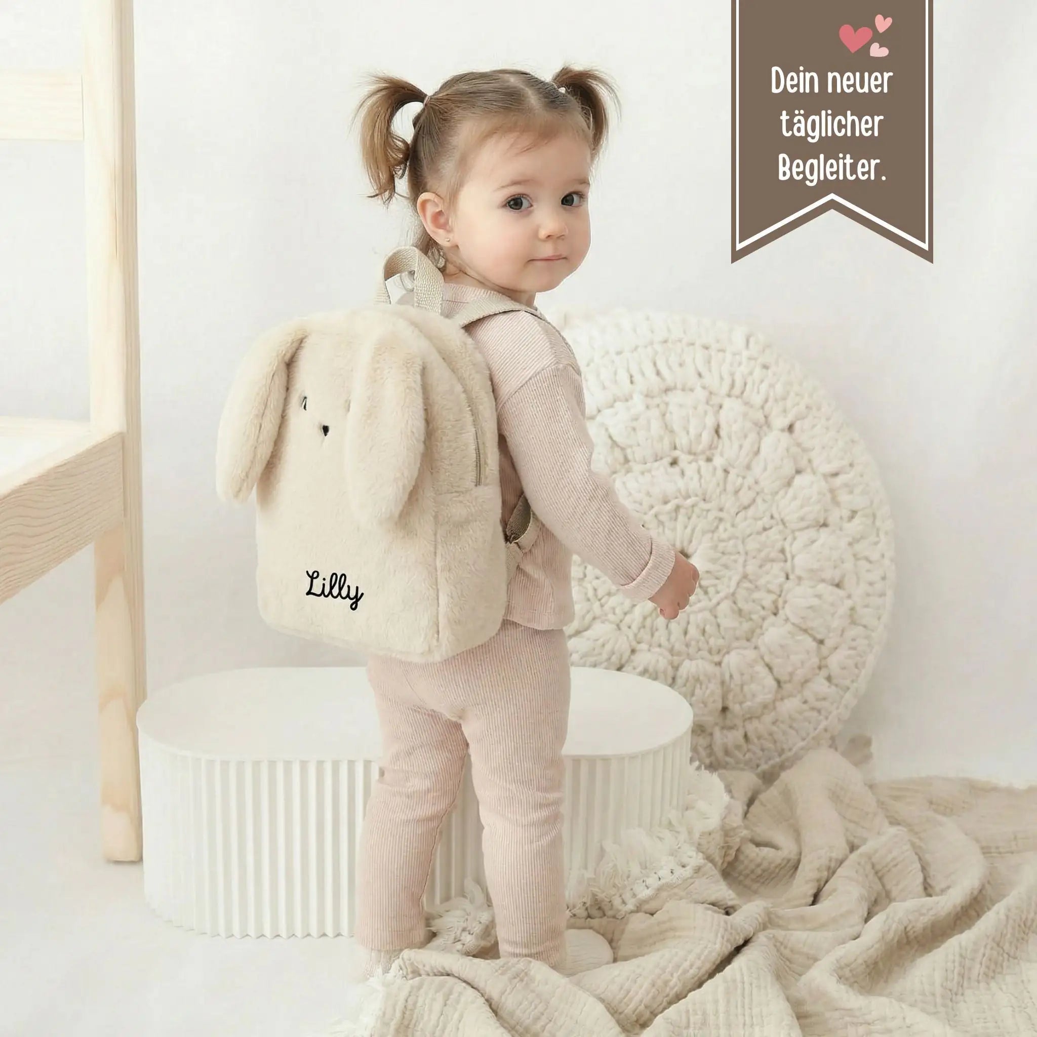 LIEWOOD Rucksack Hase personalisierbar - wunderwunsch