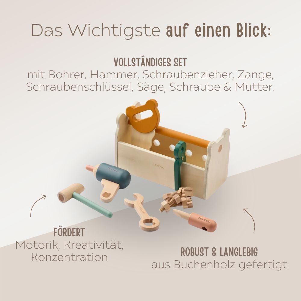 LIEWOOD Werkzeugkasten personalisierbar - wunderwunsch
