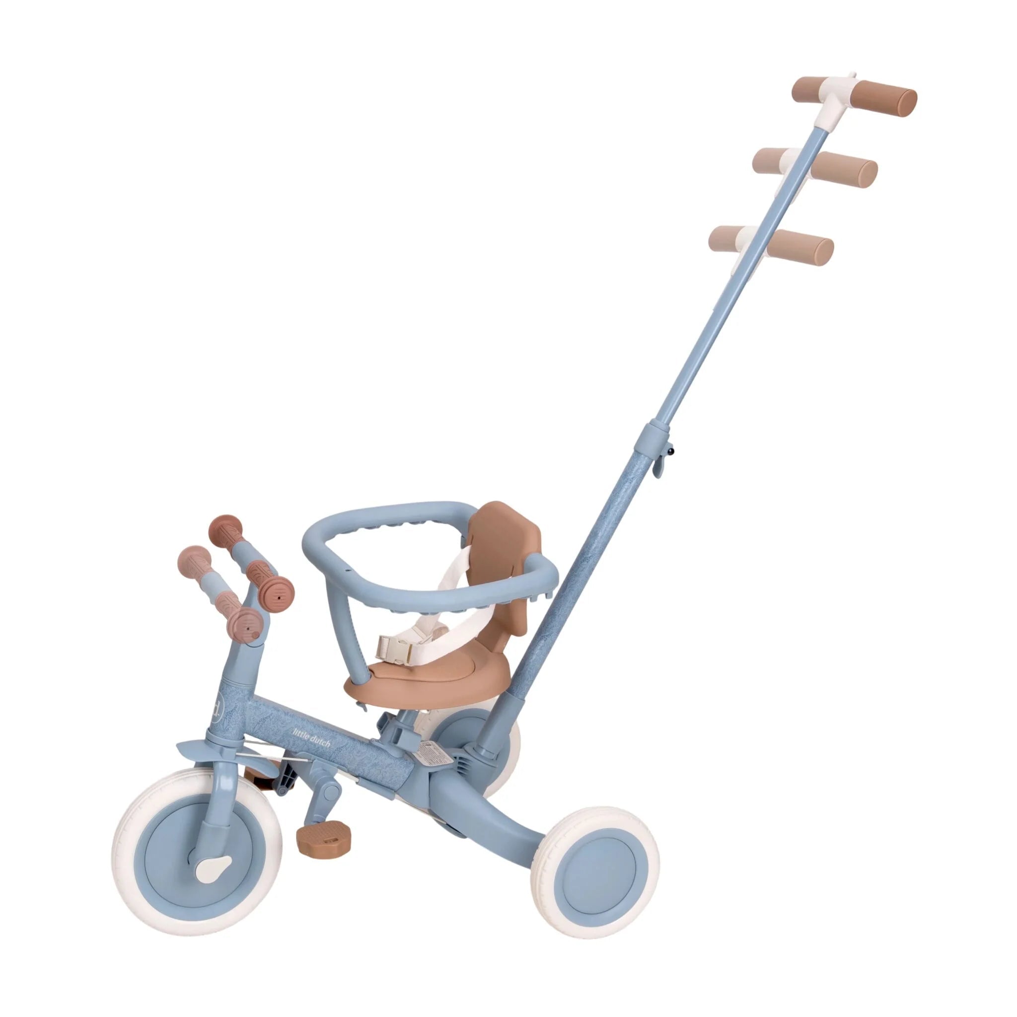 LITTLE DUTCH 4-in-1 Laufrad Dreirad - Blau - wunderwunsch