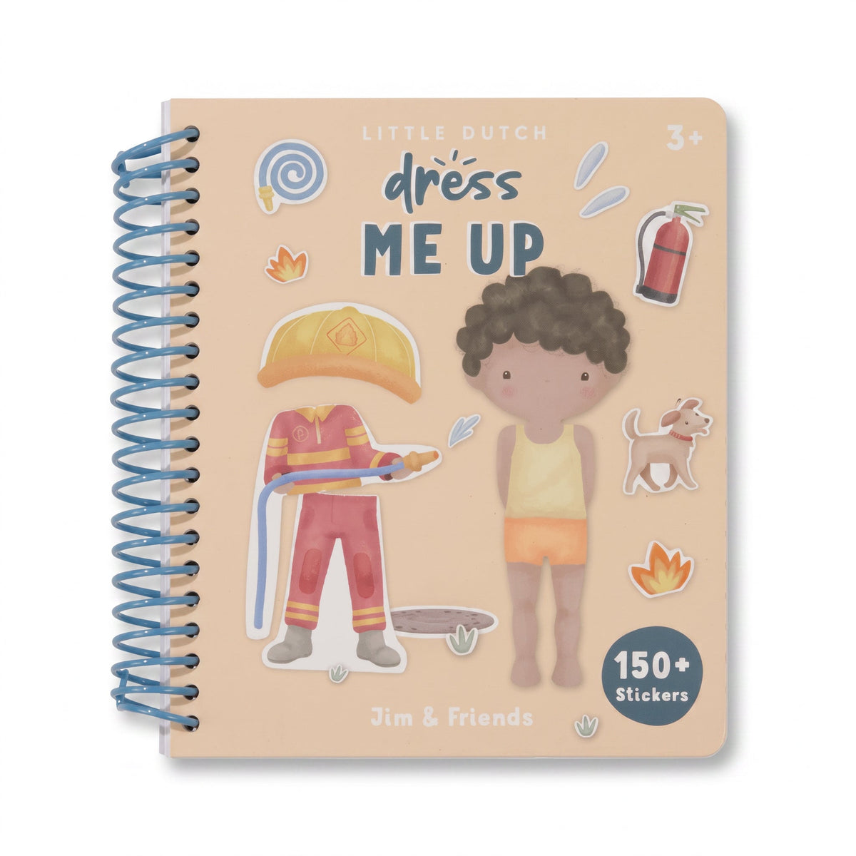 LITTLE DUTCH Anzieh- und Stickerbuch - Jim & Friends - wunderwunsch