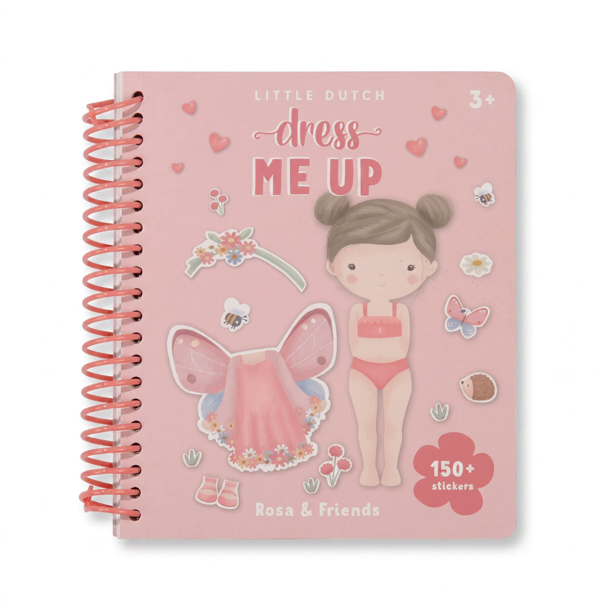 LITTLE DUTCH Anzieh- und Stickerbuch - Rosa & Friends - wunderwunsch