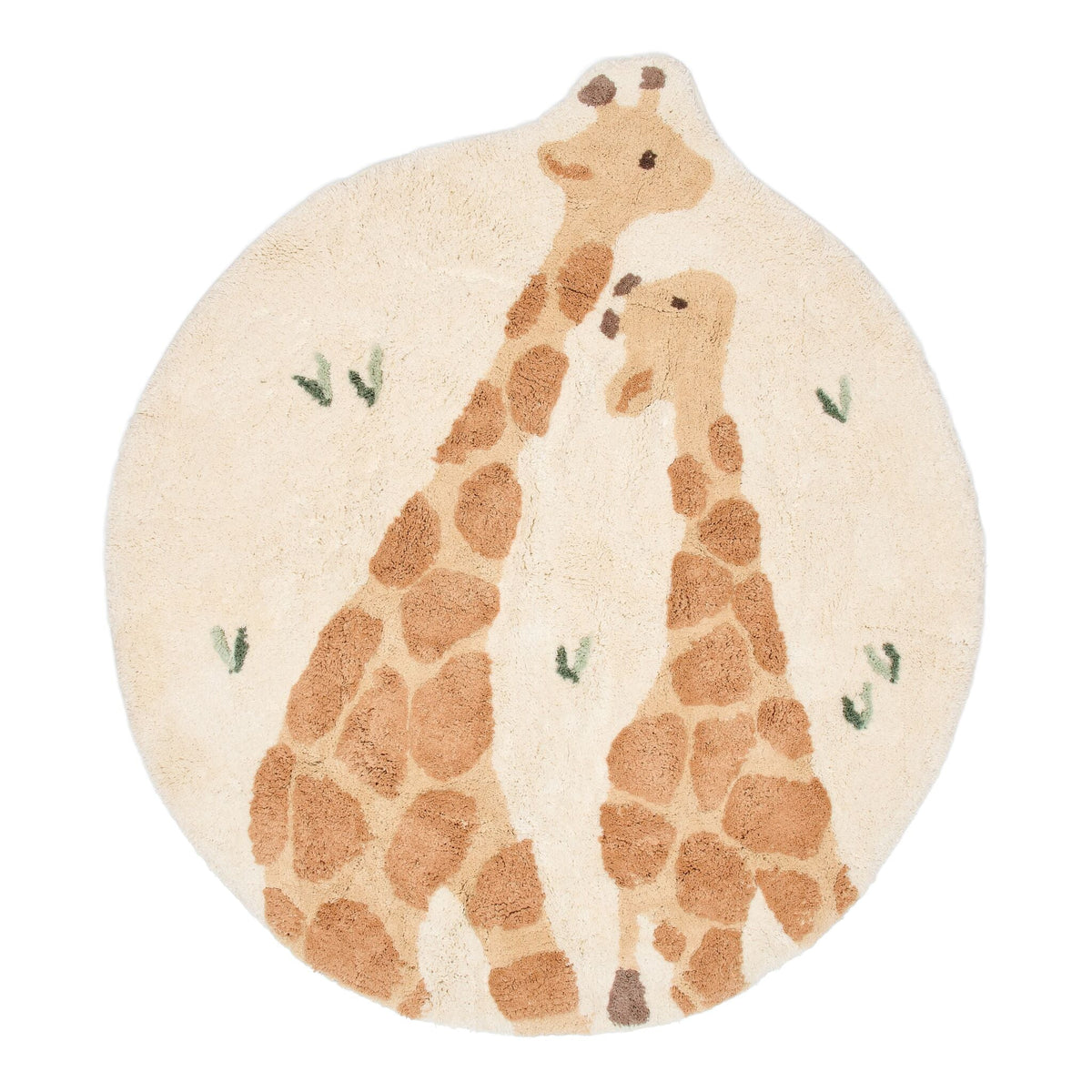 LITTLE DUTCH Giraffenteppich rund rutschfest - Safari Friends - wunderwunsch