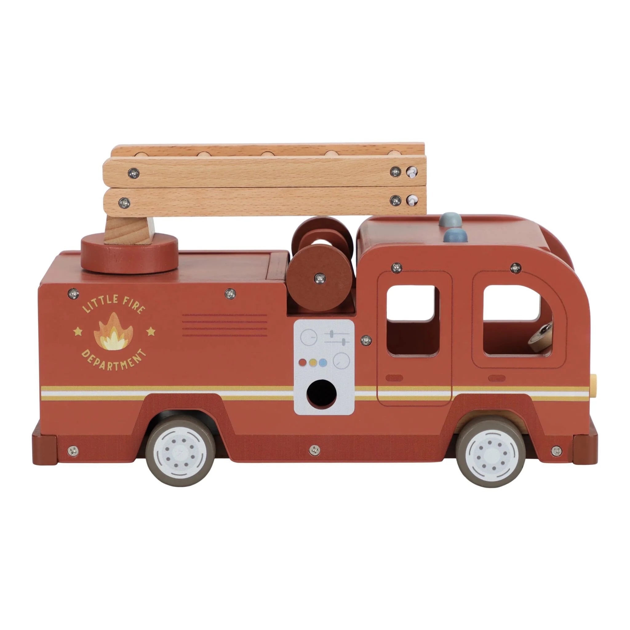 LITTLE DUTCH Holz Feuerwehrauto - Set - wunderwunsch
