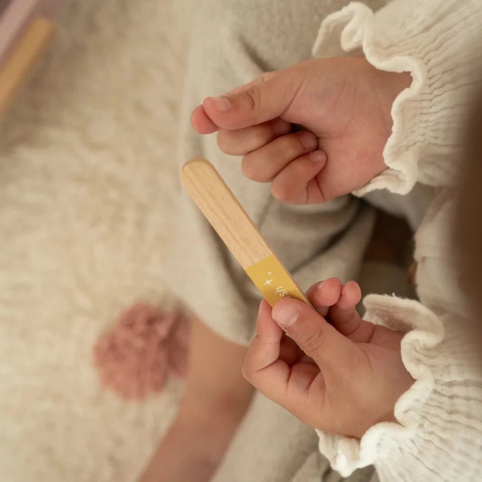 LITTLE DUTCH Holz Frisiertisch klein - Rosa - Essentials - wunderwunsch