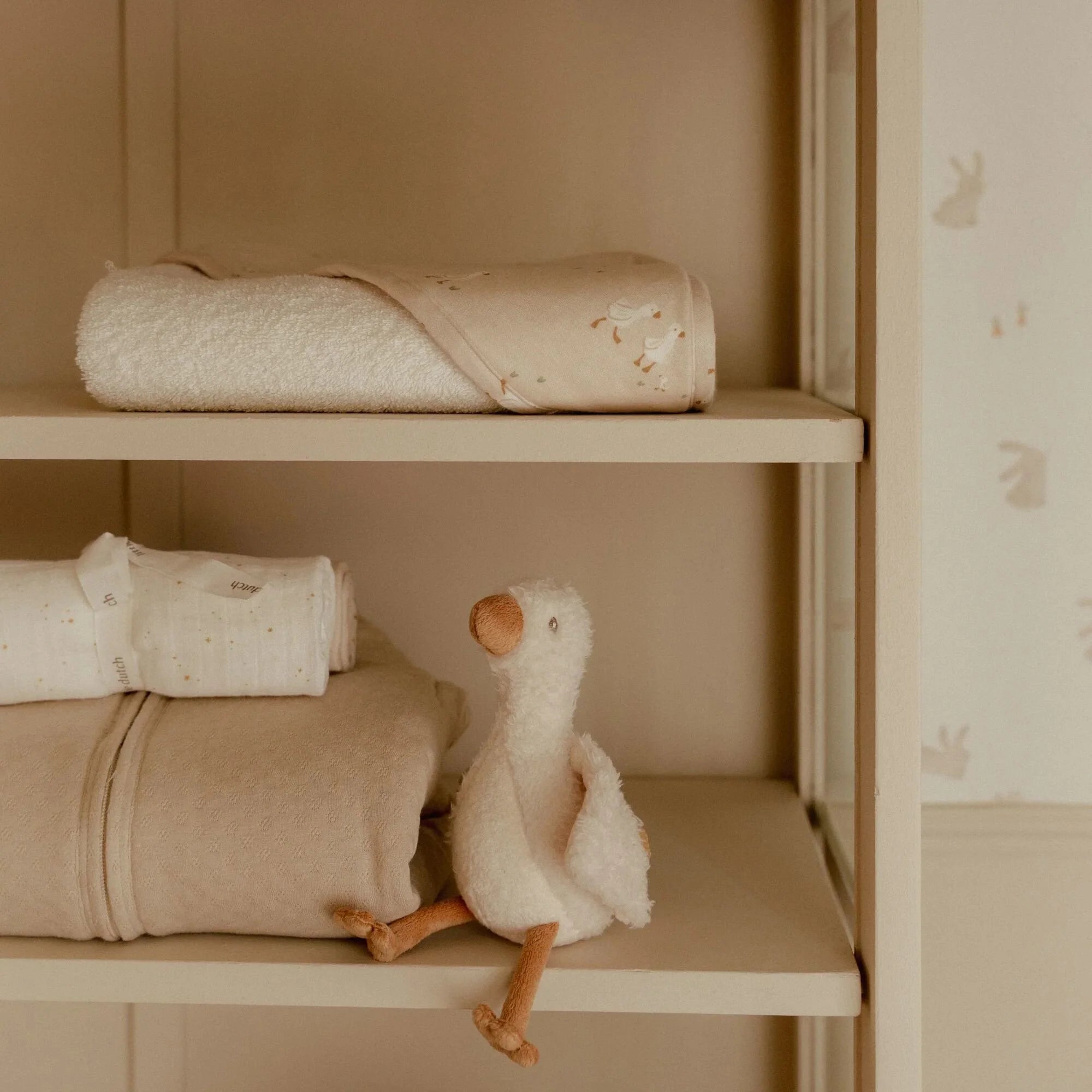 LITTLE DUTCH Kuscheltier - Gans weiß - Newborn Naturals - wunderwunsch