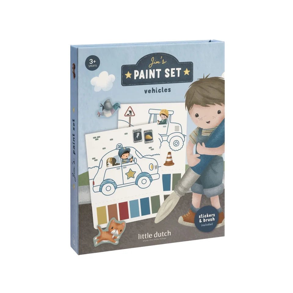 LITTLE DUTCH Malset - Fahrzeuge - Jim - wunderwunsch
