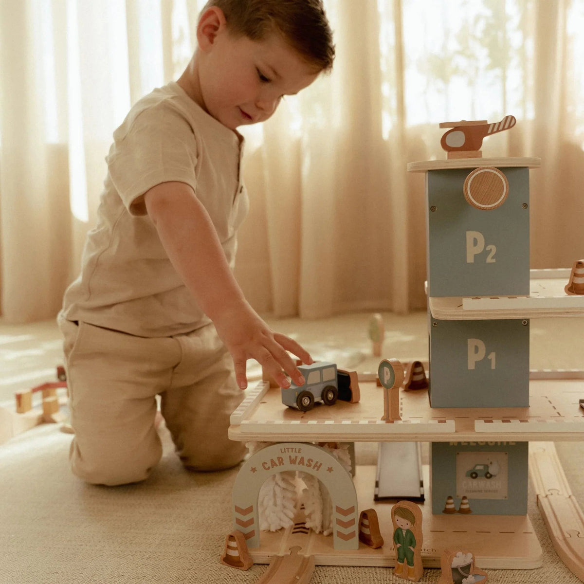 LITTLE DUTCH Parkgarage – Essentials – Blau - wunderwunsch