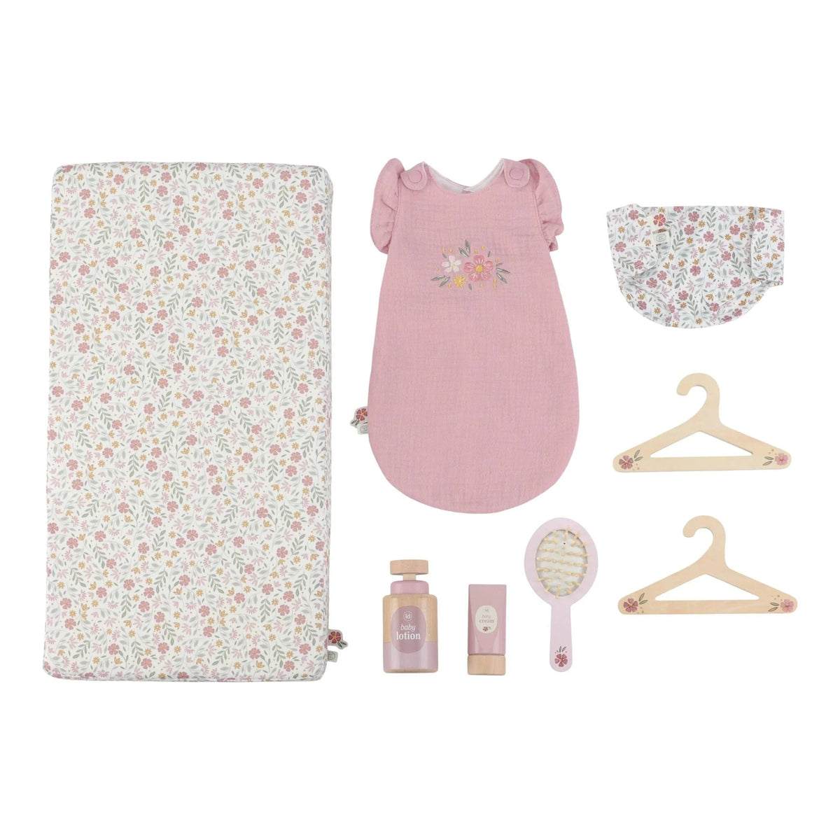 LITTLE DUTCH Puppenwickeltisch – Essentials – Rosa - wunderwunsch