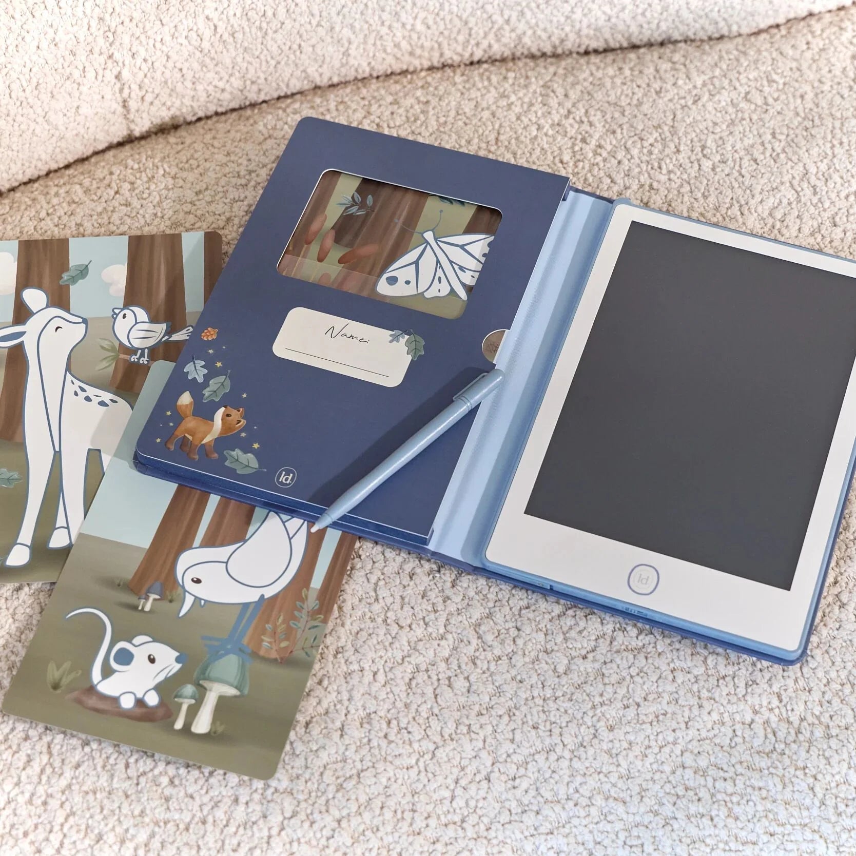 LITTLE DUTCH Zeichentablett - Forest Friends - Blau - wunderwunsch