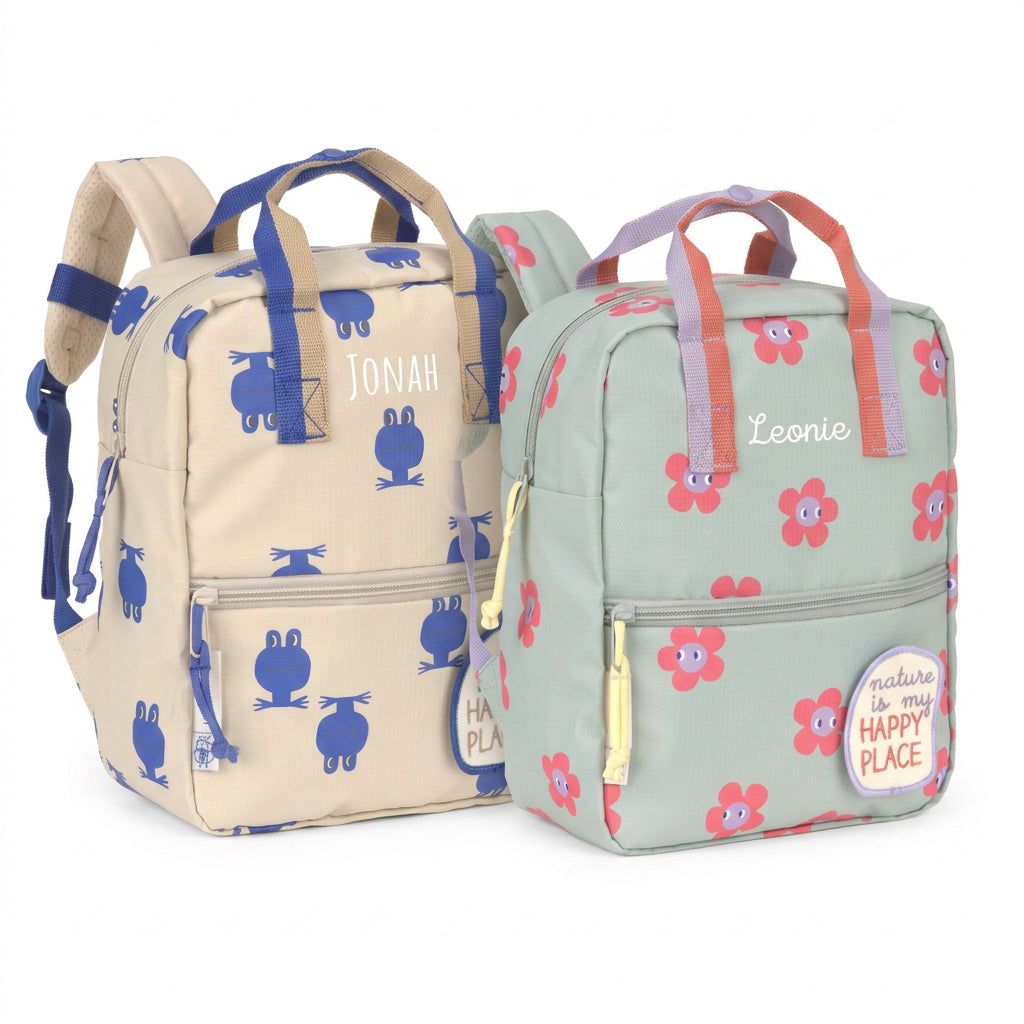 LÄSSIG Kindergartenrucksack eckig personalisiert - Happy Trails