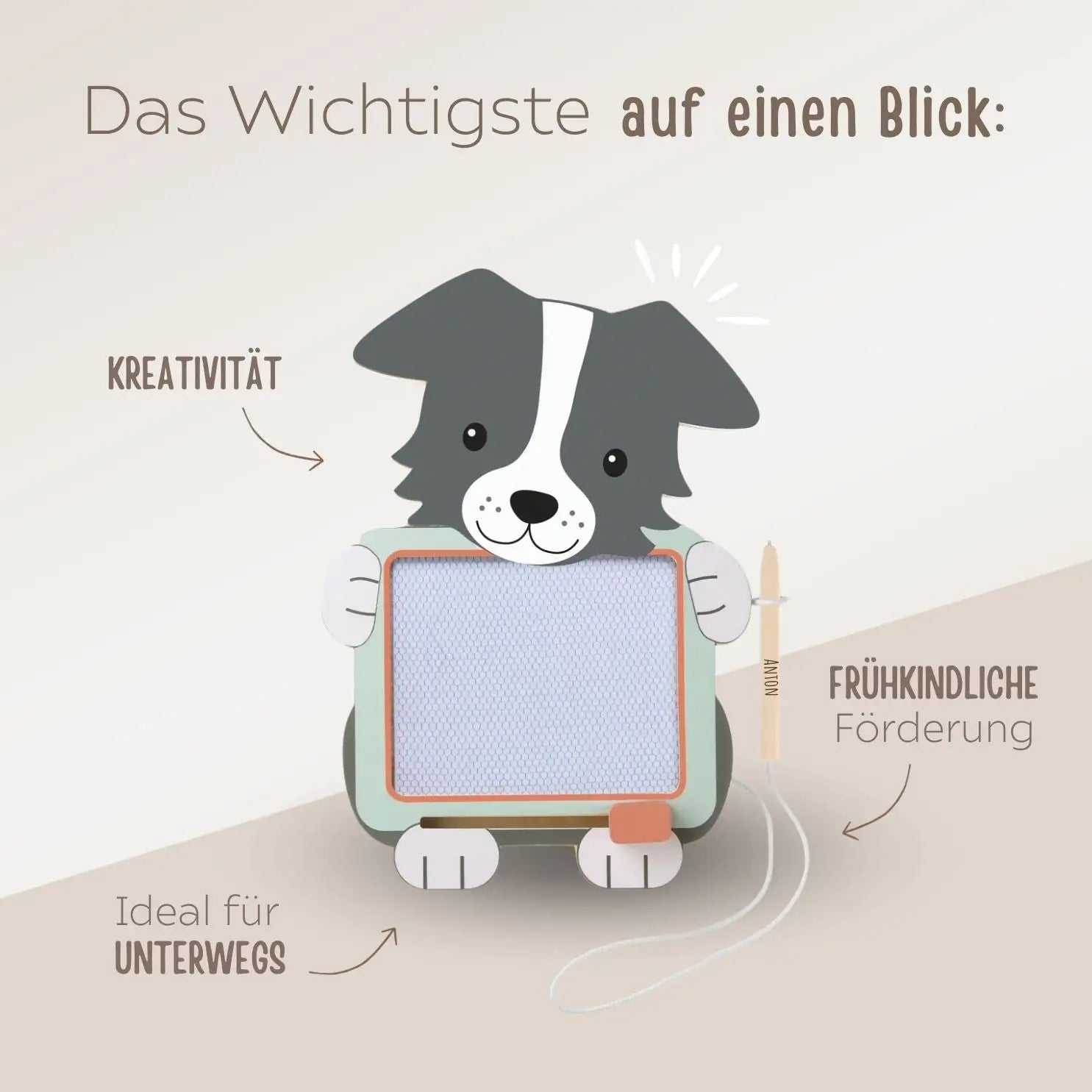 Maltafel Hund personalisierbar - wunderwunsch