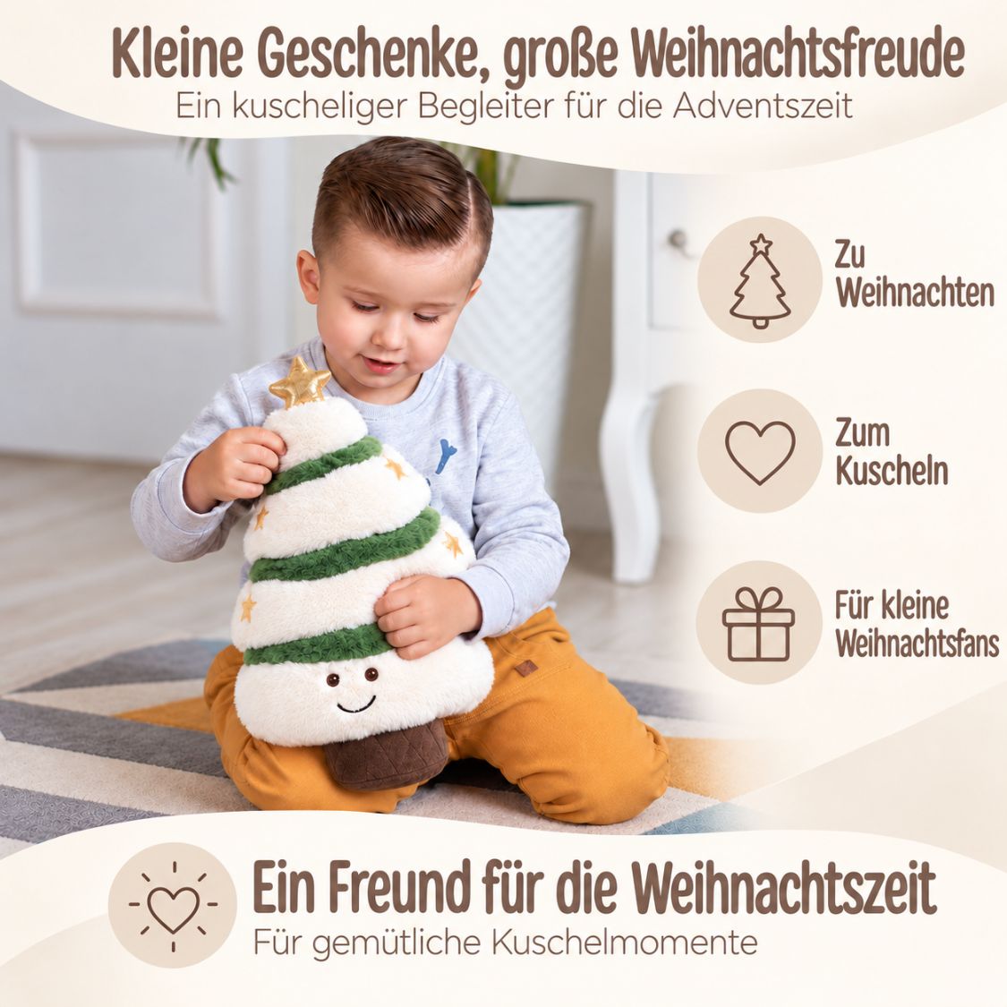 MCHUGS Kuscheltier personalisiert - Weihnachtsbaum - wunderwunsch