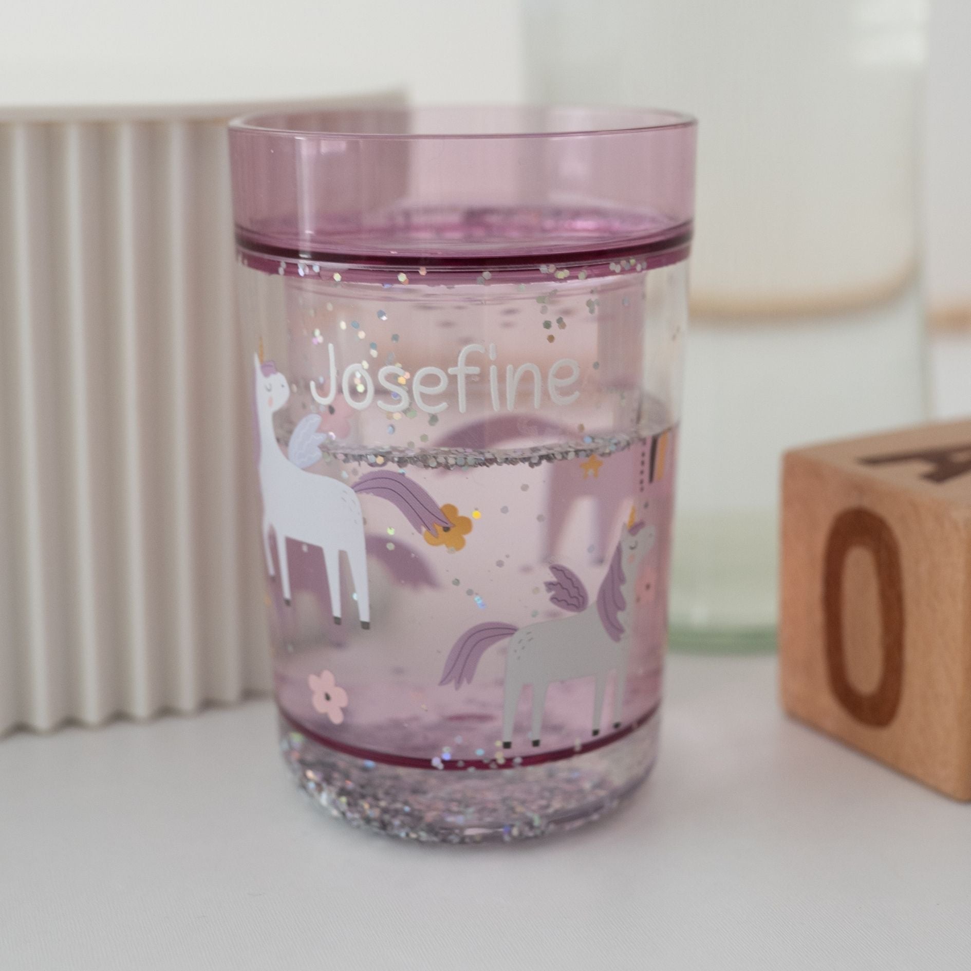 MEALIVING Glitzerbecher personalisierbar - wunderwunsch