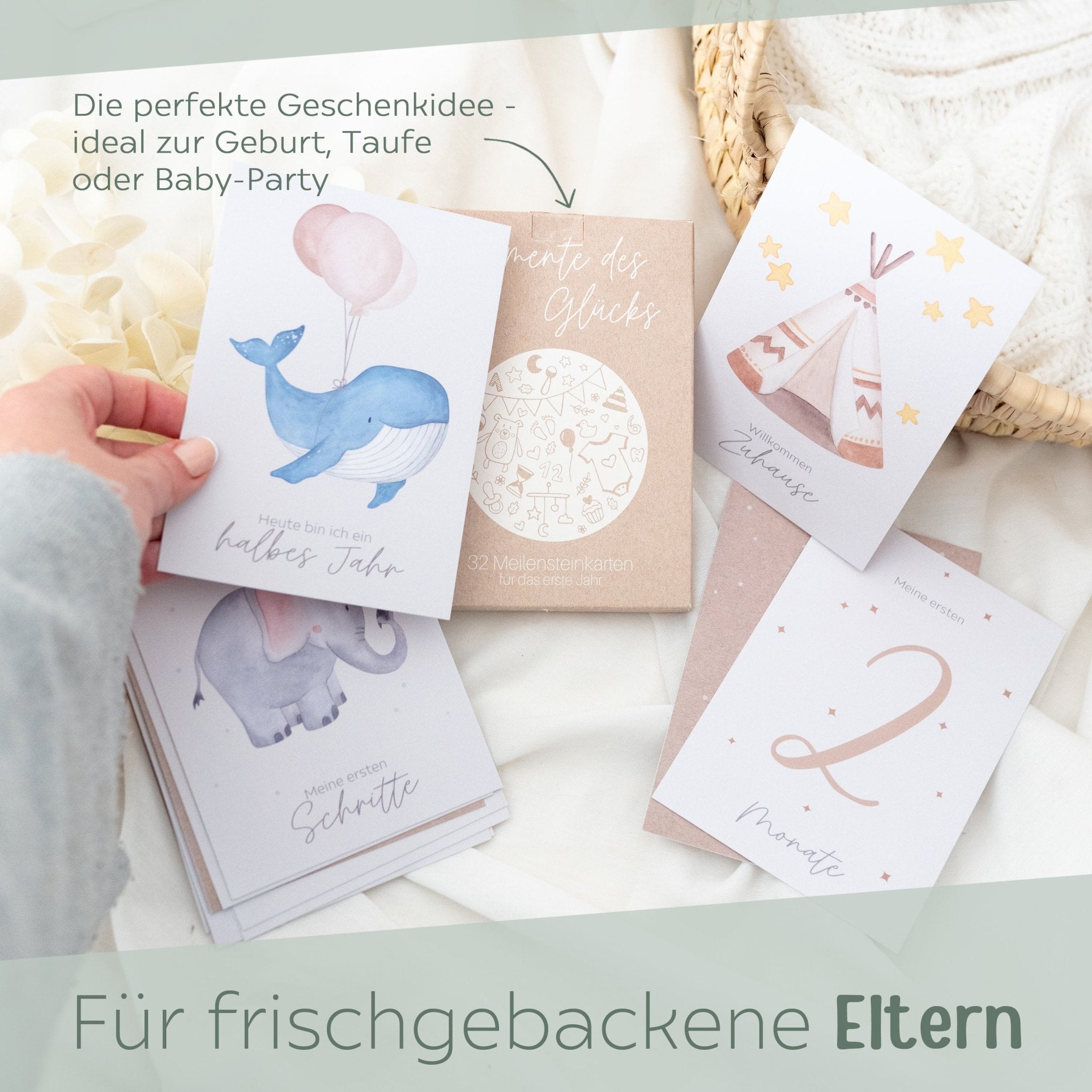 Meilensteinkarten 32 - teiliges Set - wunderwunsch
