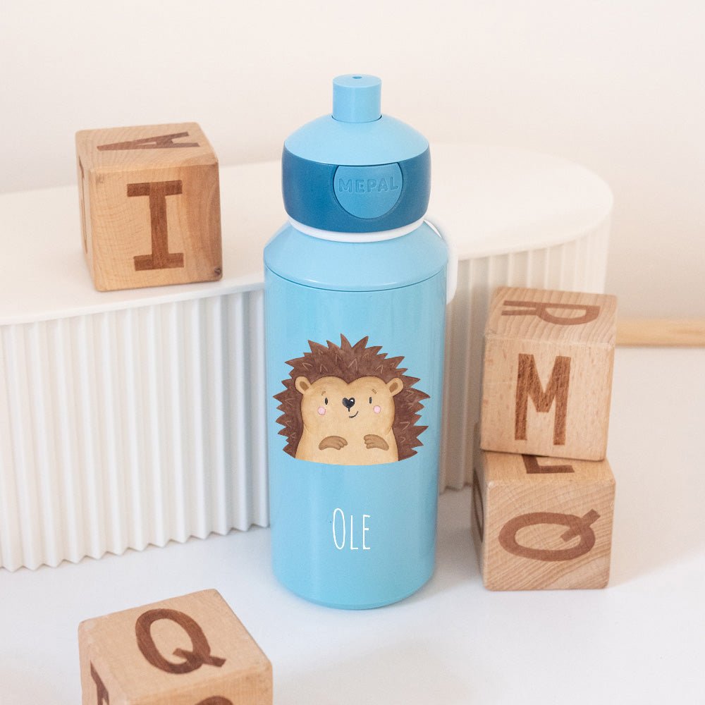 MEPAL Kinder Trinkflasche Campus personalisiert - Tier Aquarell - wunderwunsch