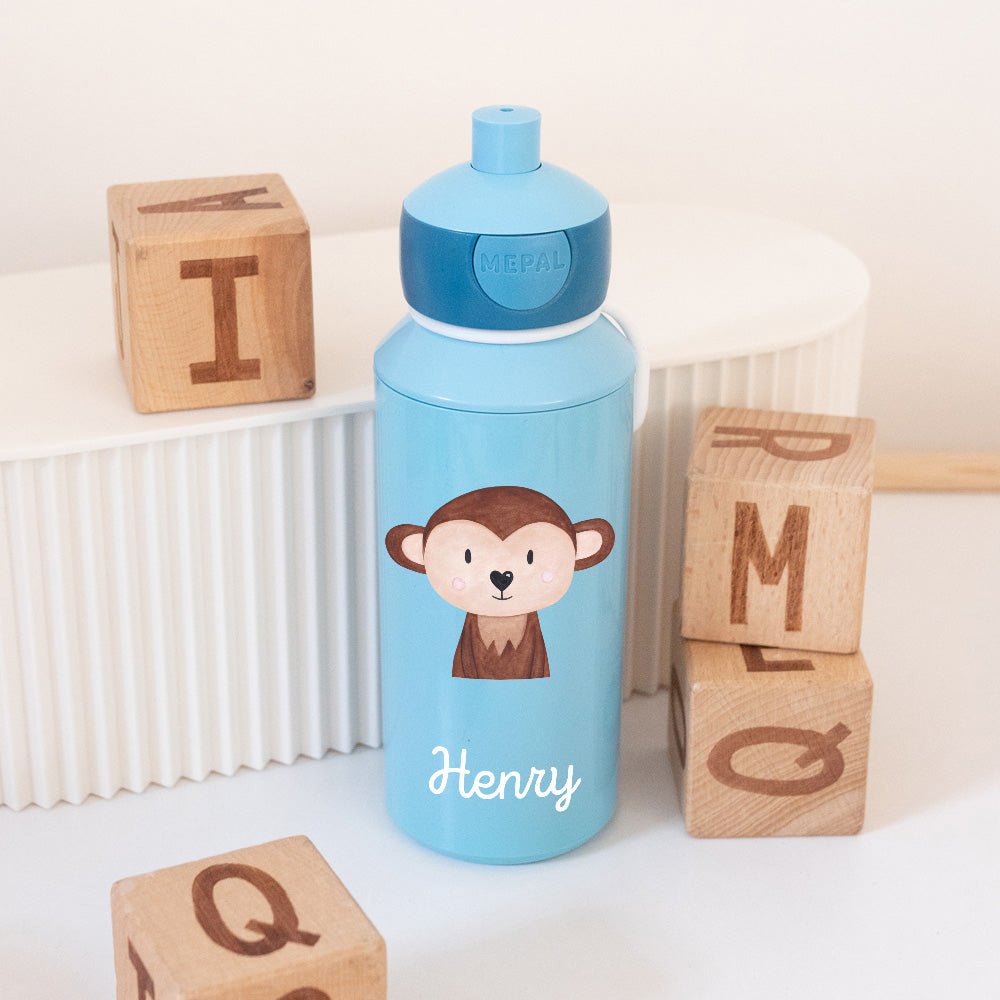 MEPAL Kinder Trinkflasche Campus personalisiert - Tier Aquarell - wunderwunsch