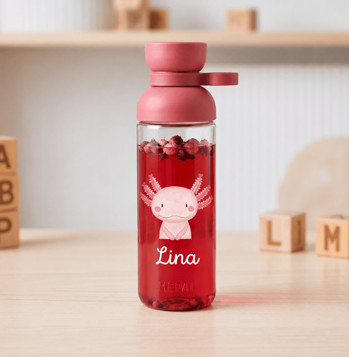 MEPAL Kinder Trinkflasche Vita personalisiert - Tier Aquarell - wunderwunsch
