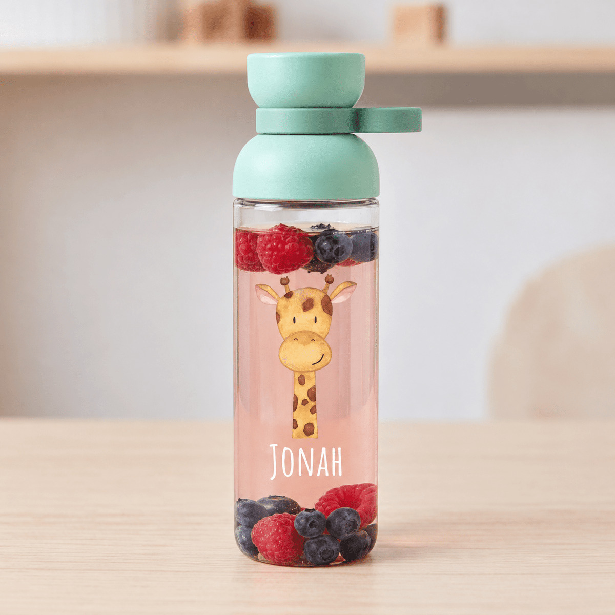 MEPAL Kinder Trinkflasche Vita personalisiert - Tier Aquarell - wunderwunsch