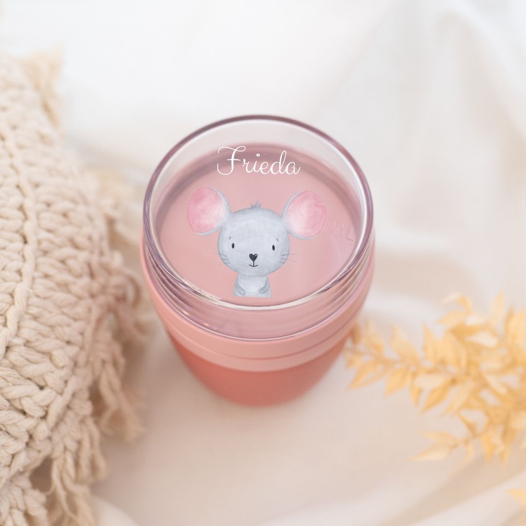 MEPAL Müslibecher personalisiert - Tier Aquarell - wunderwunsch