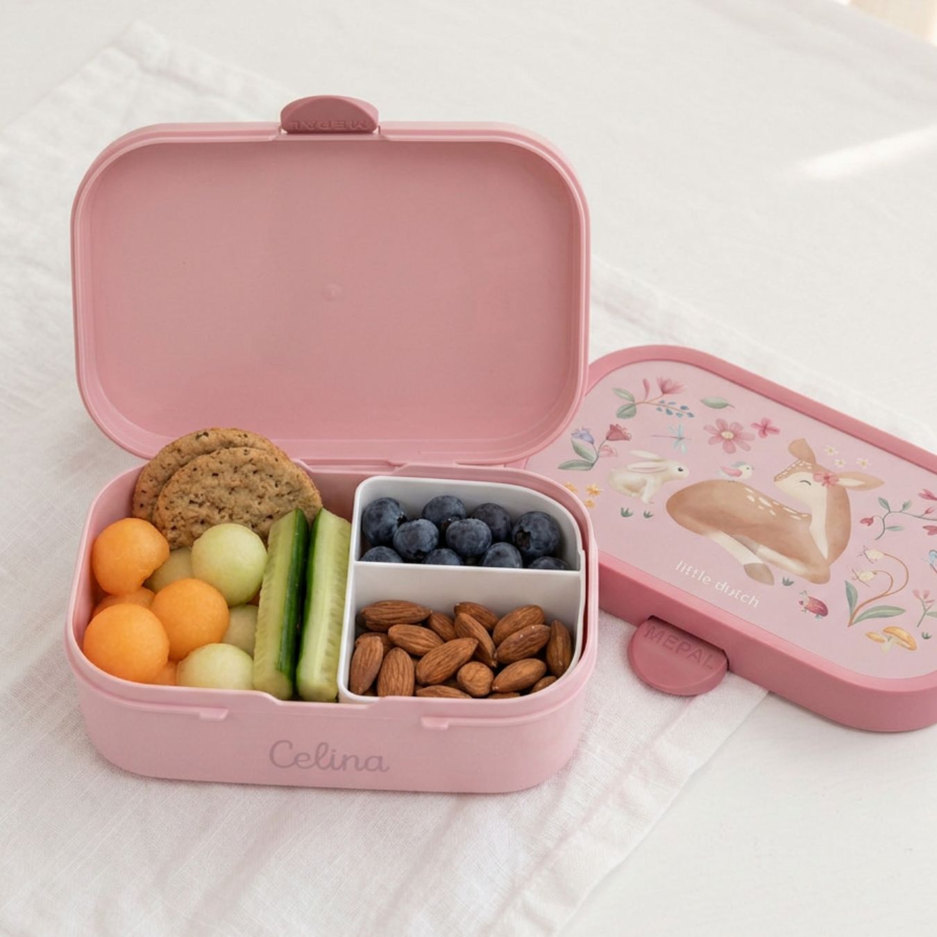 MEPAL x Little Dutch Brotdose Campus mit Einsatz personalisiert - wunderwunsch