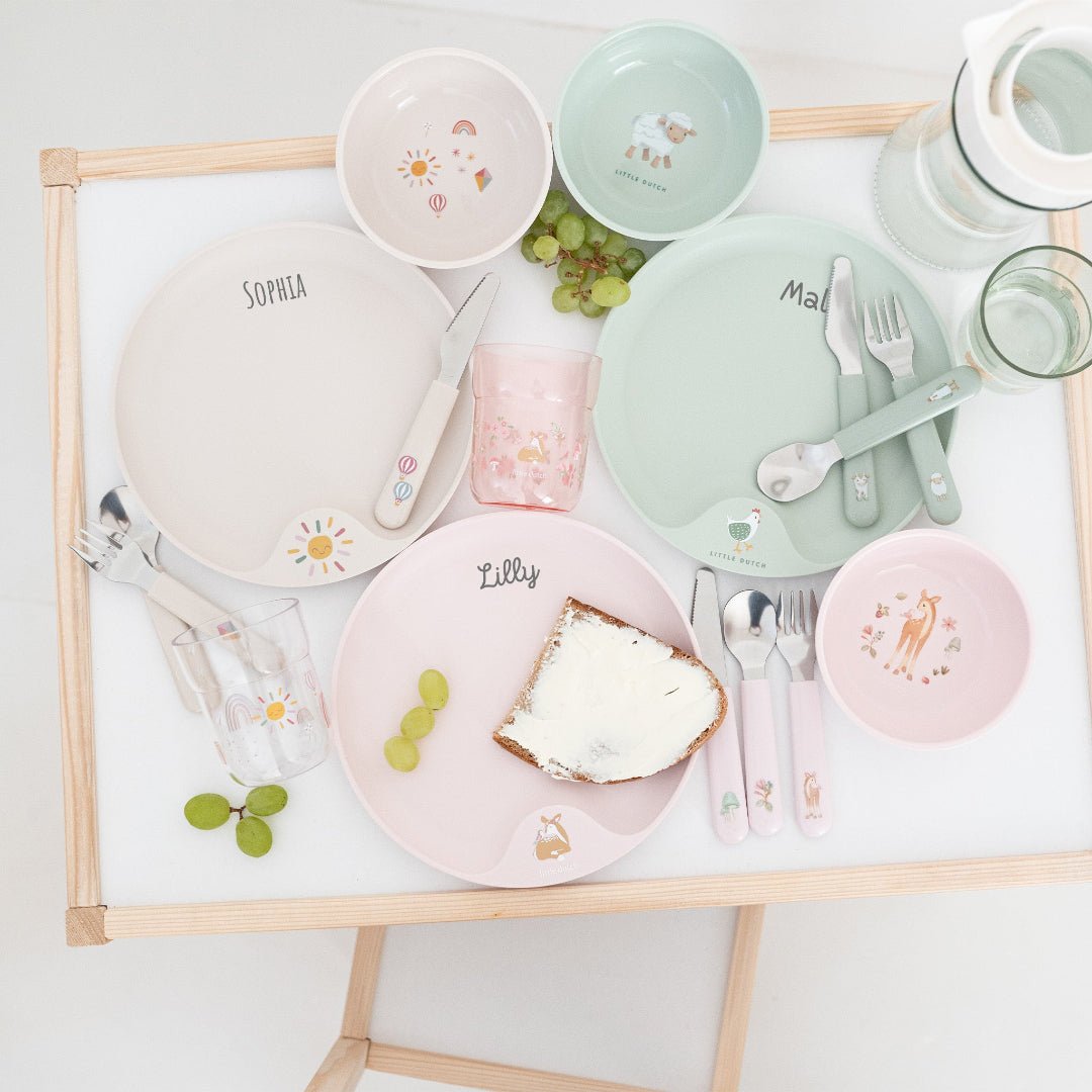 MEPAL X LITTLE DUTCH Kindergeschirrset 6tlg. personalisierbar - wunderwunsch