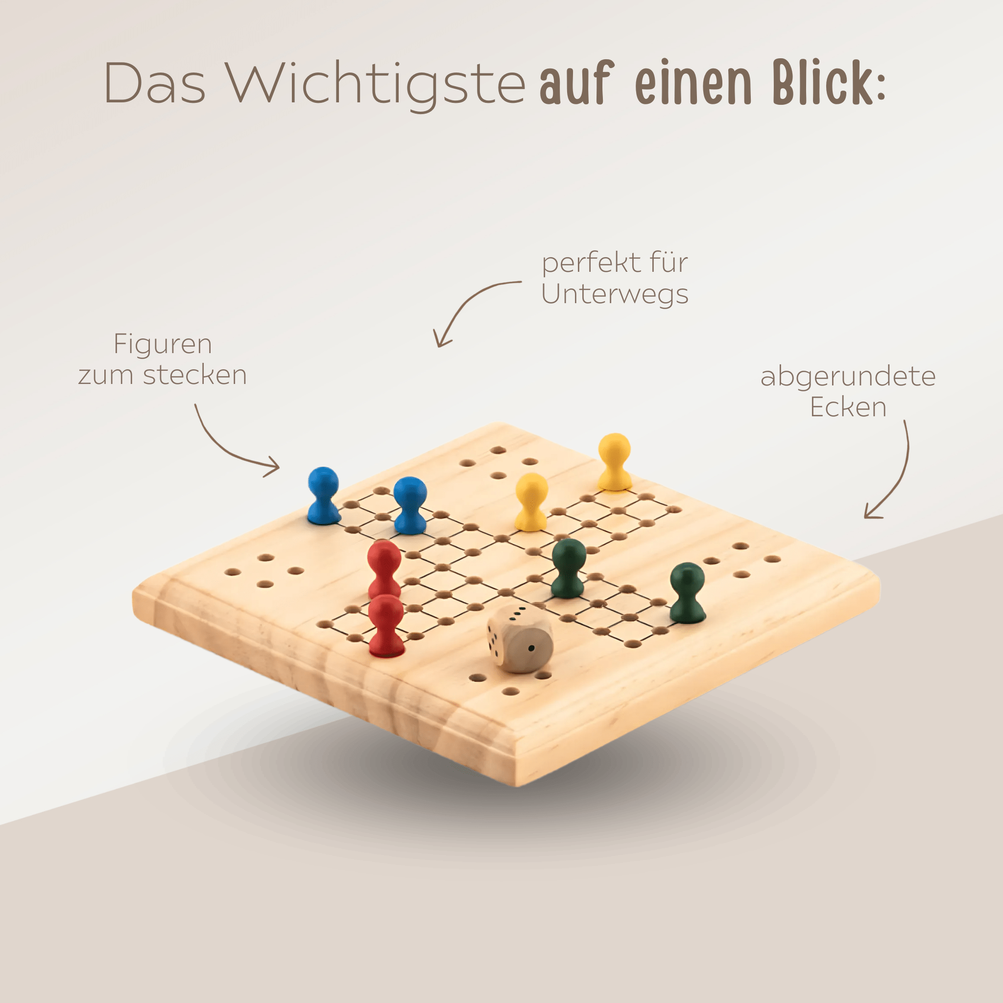 Mini Ludo Reisespiel personalisiert - wunderwunsch