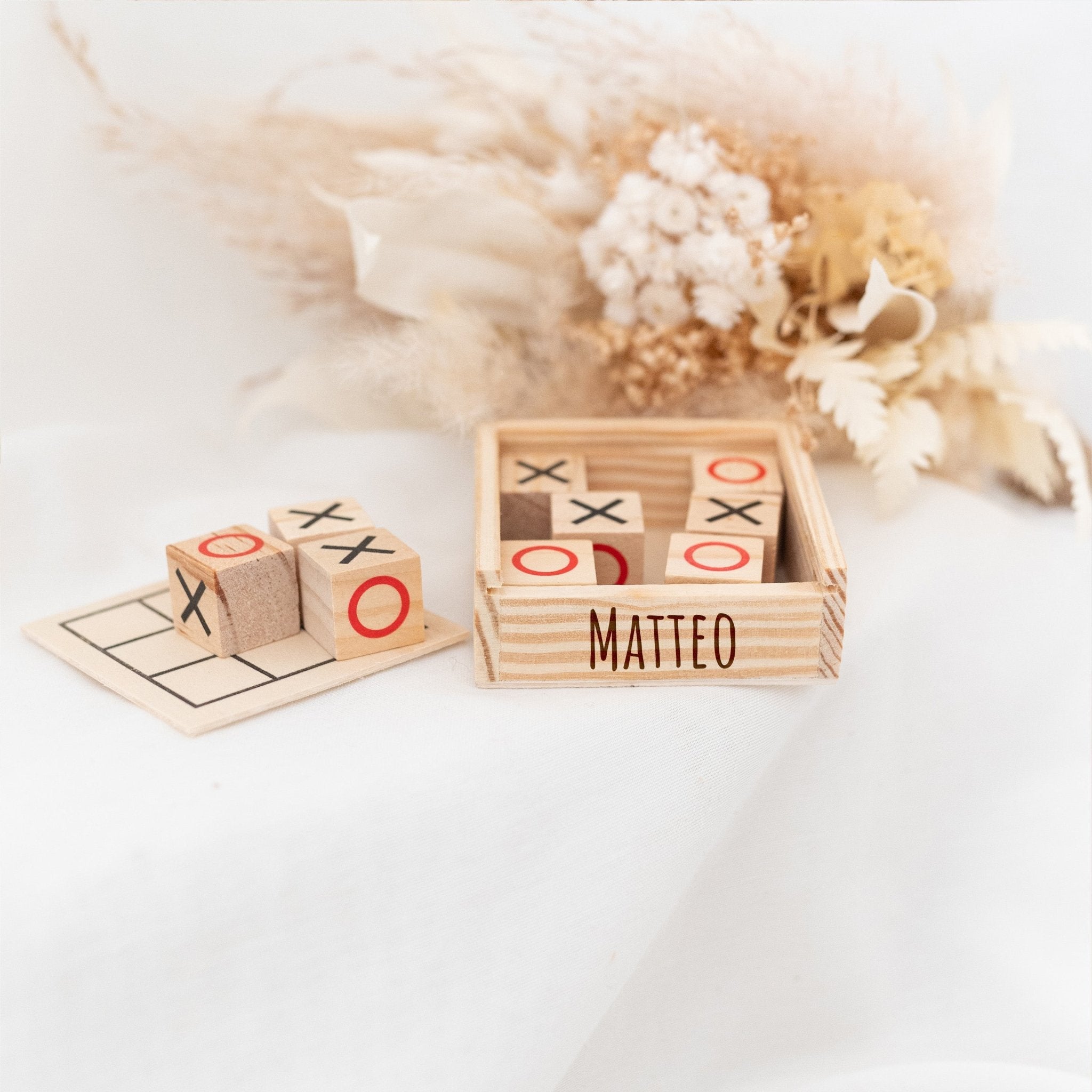 Mini Tic - Tac - Toe Reisespiel personalisiert - wunderwunsch