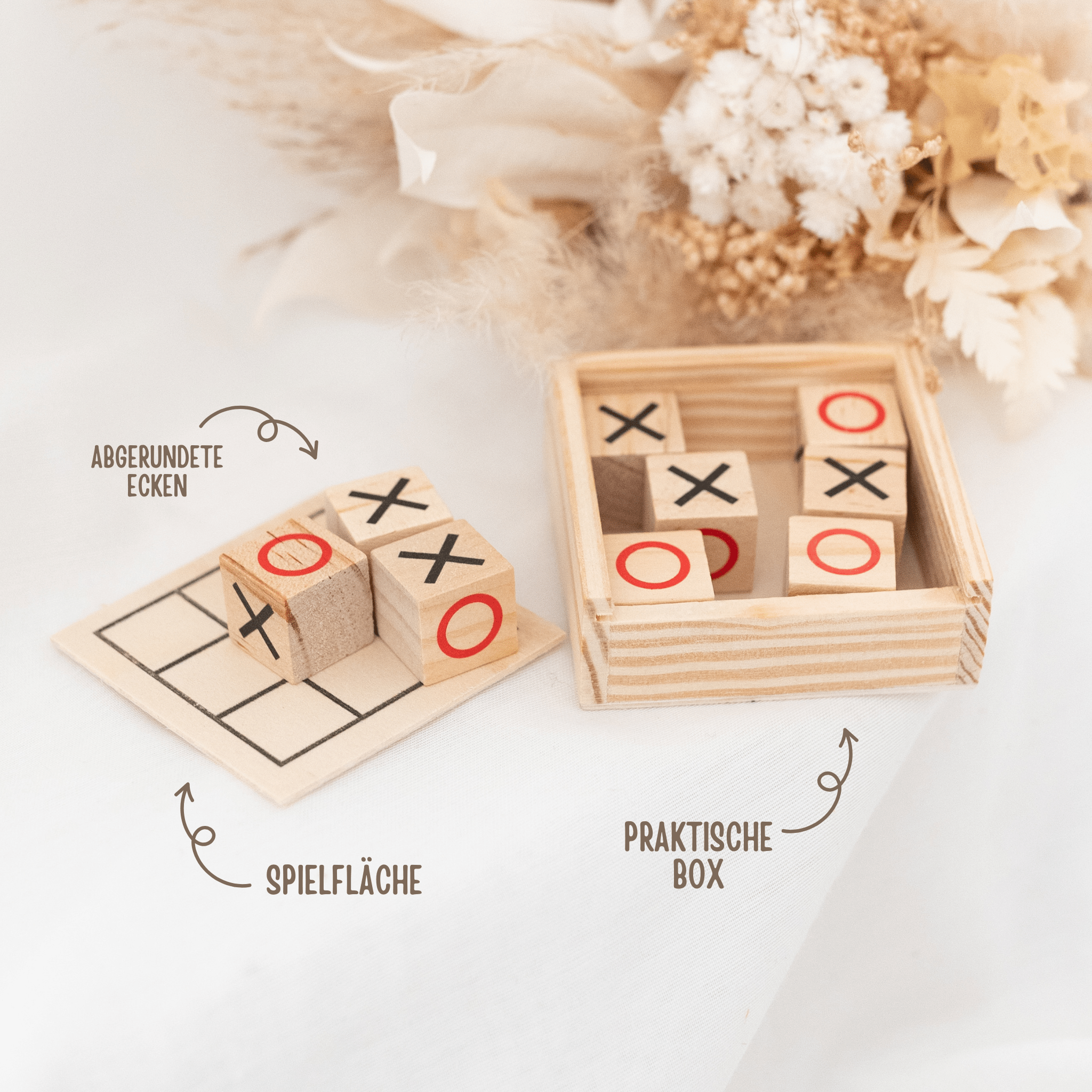 Mini Tic - Tac - Toe Reisespiel personalisiert - wunderwunsch