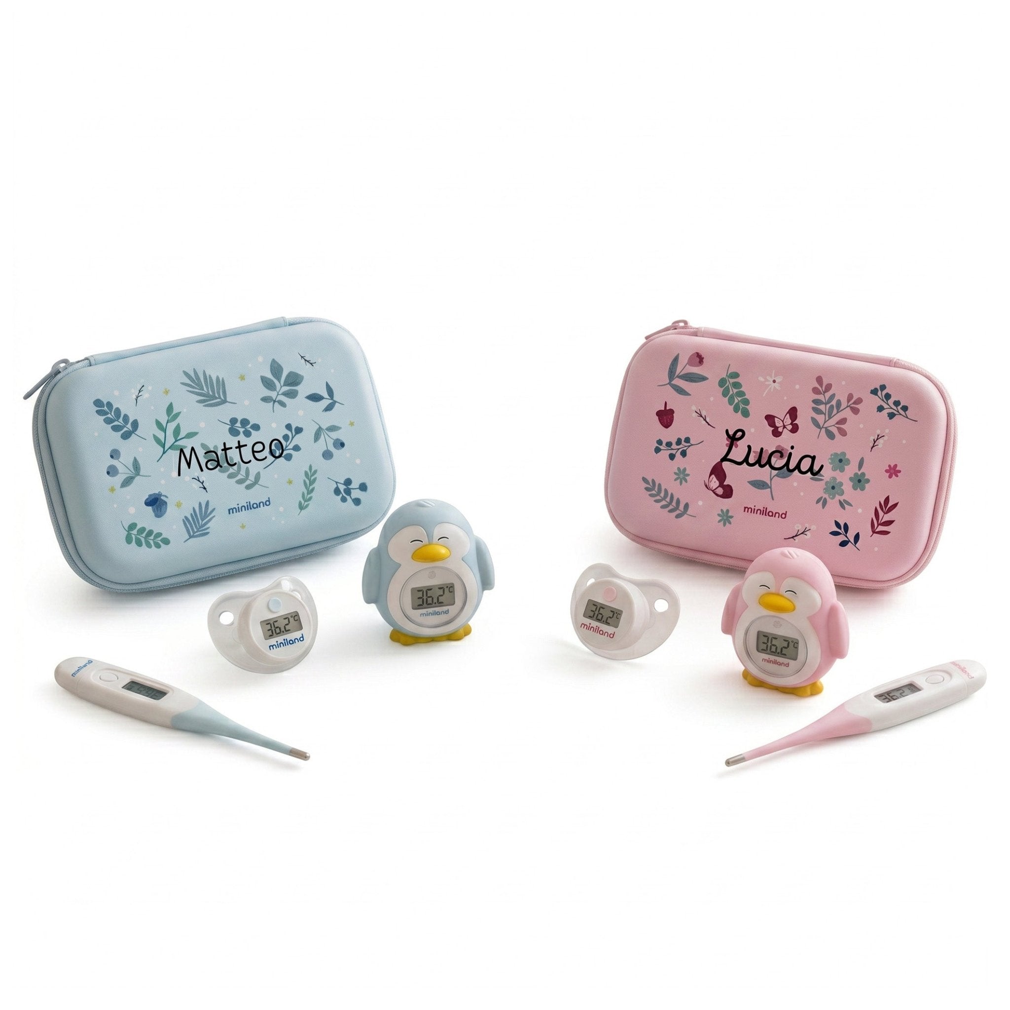 MINILAND Digital Thermometer-Kit 3-teilig personalisiert - wunderwunsch
