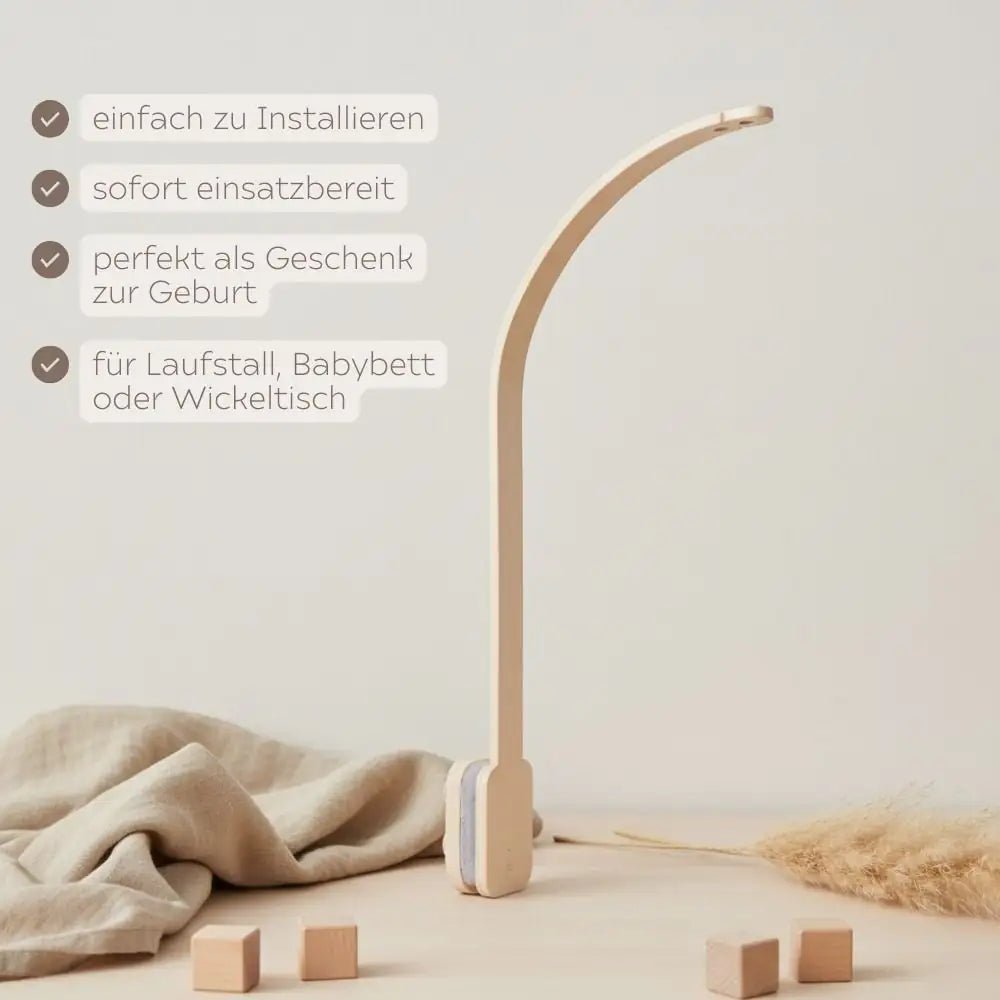 Mobile Halter aus Holz - optional mit Mobile - wunderwunsch