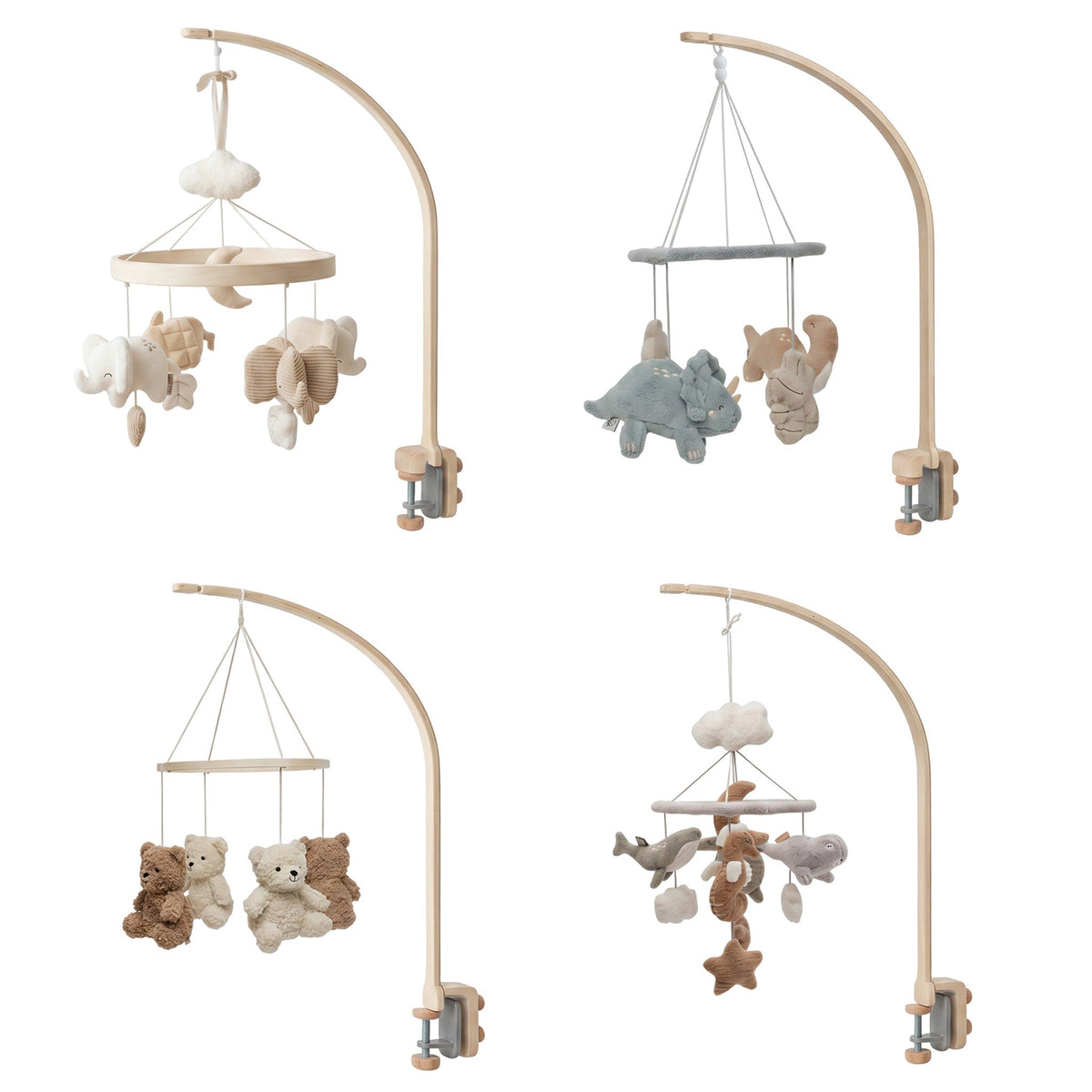 Mobile Halter aus Holz - optional mit Mobile - wunderwunsch