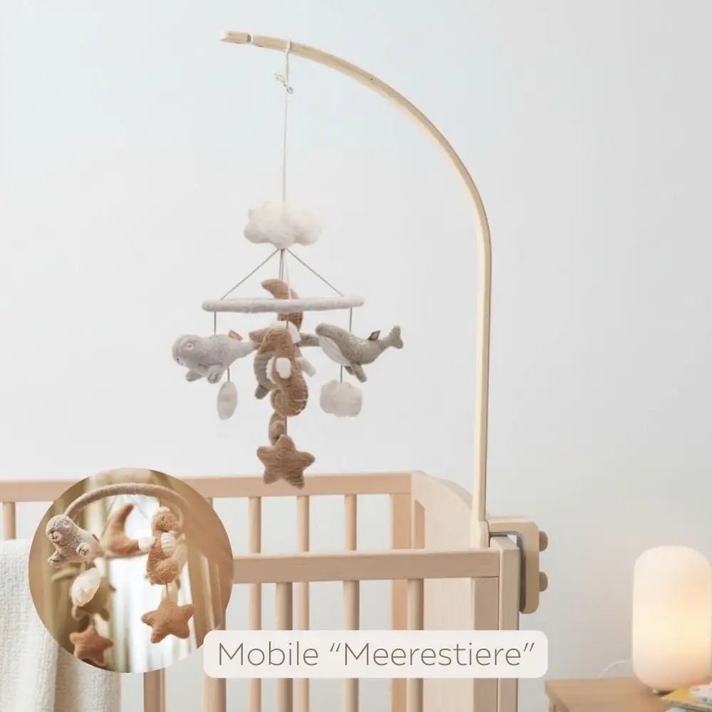 Mobile Halter aus Holz - optional mit Mobile - wunderwunsch