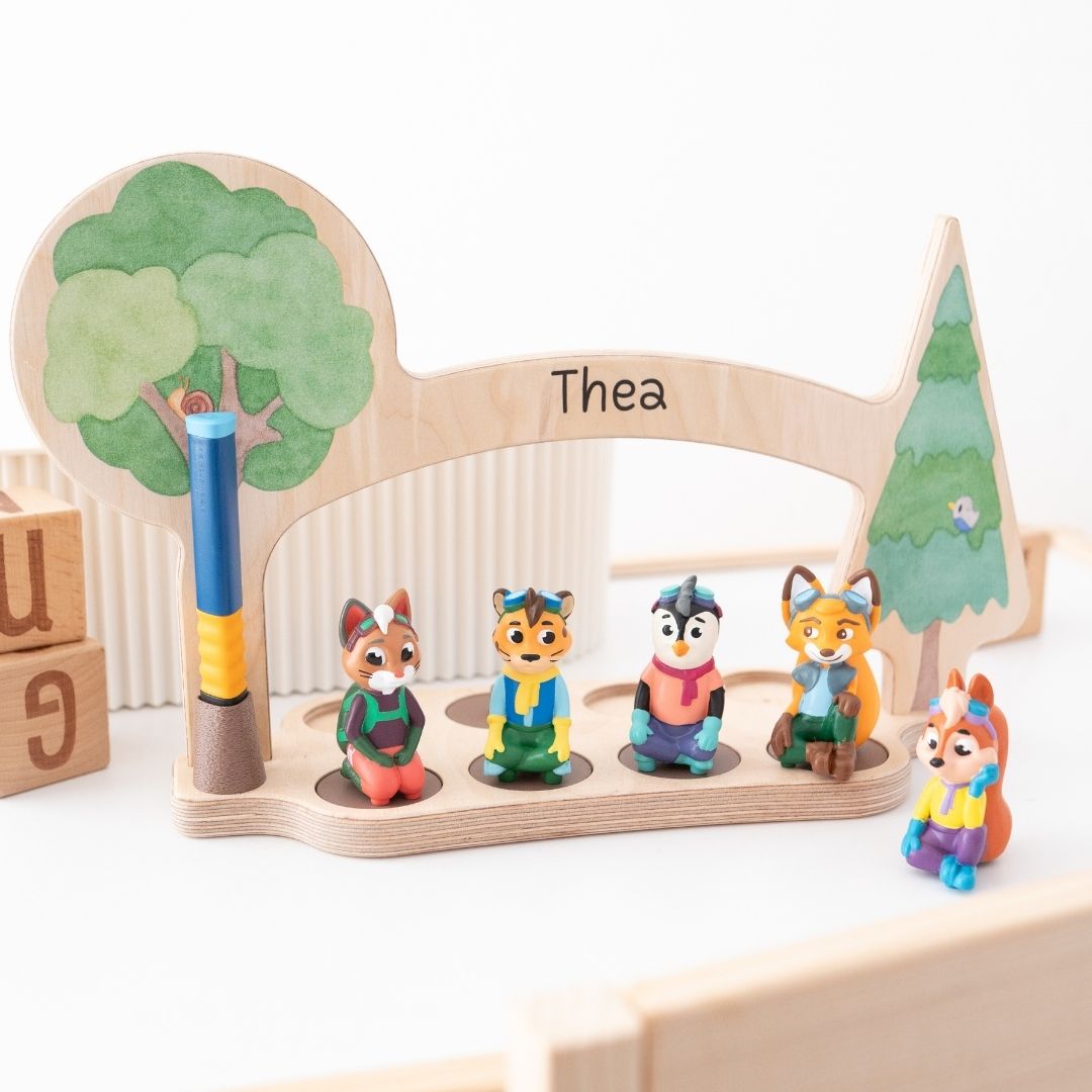 Modulares Regal für Edurino Figuren und Eingabestift - Zauberwald - wunderwunsch