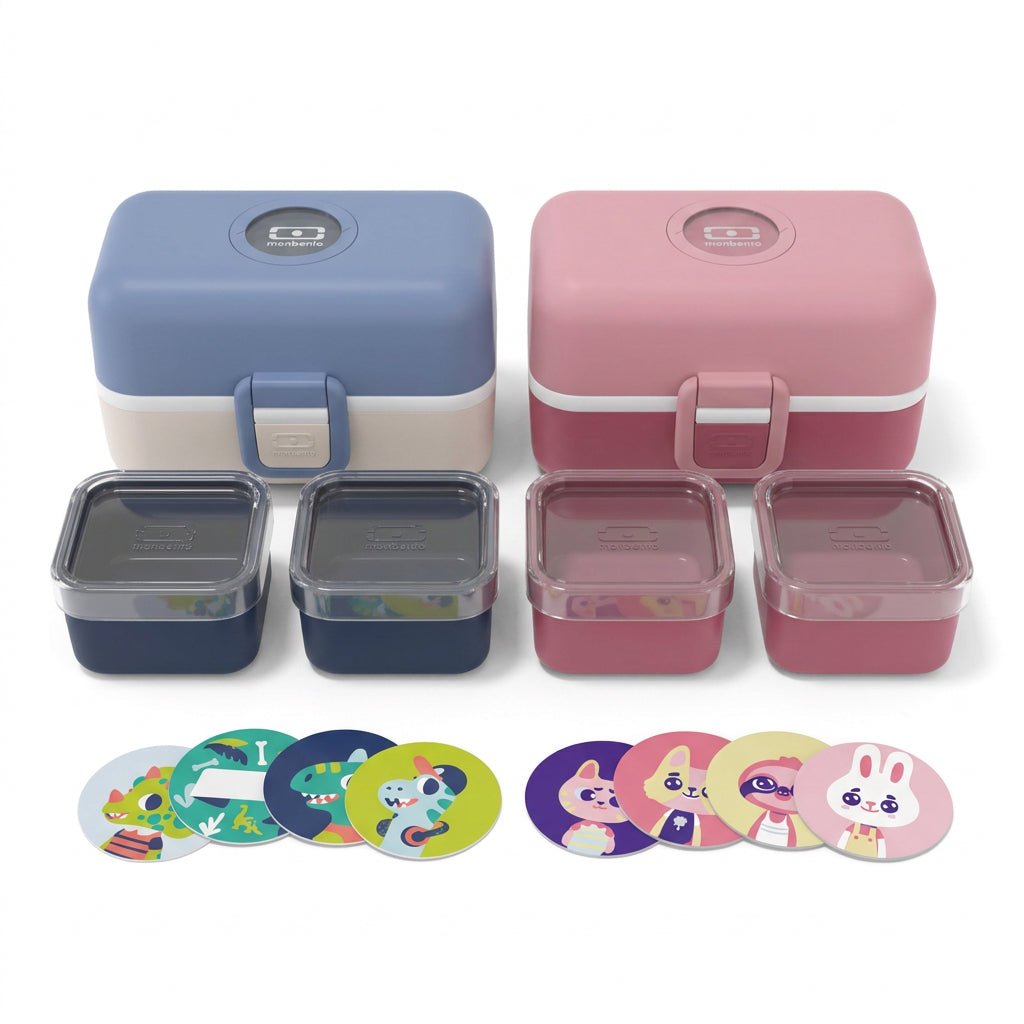 MONBENTO Tresor Lunchbox Uni mit Tierplättchen personalisiert - wunderwunsch
