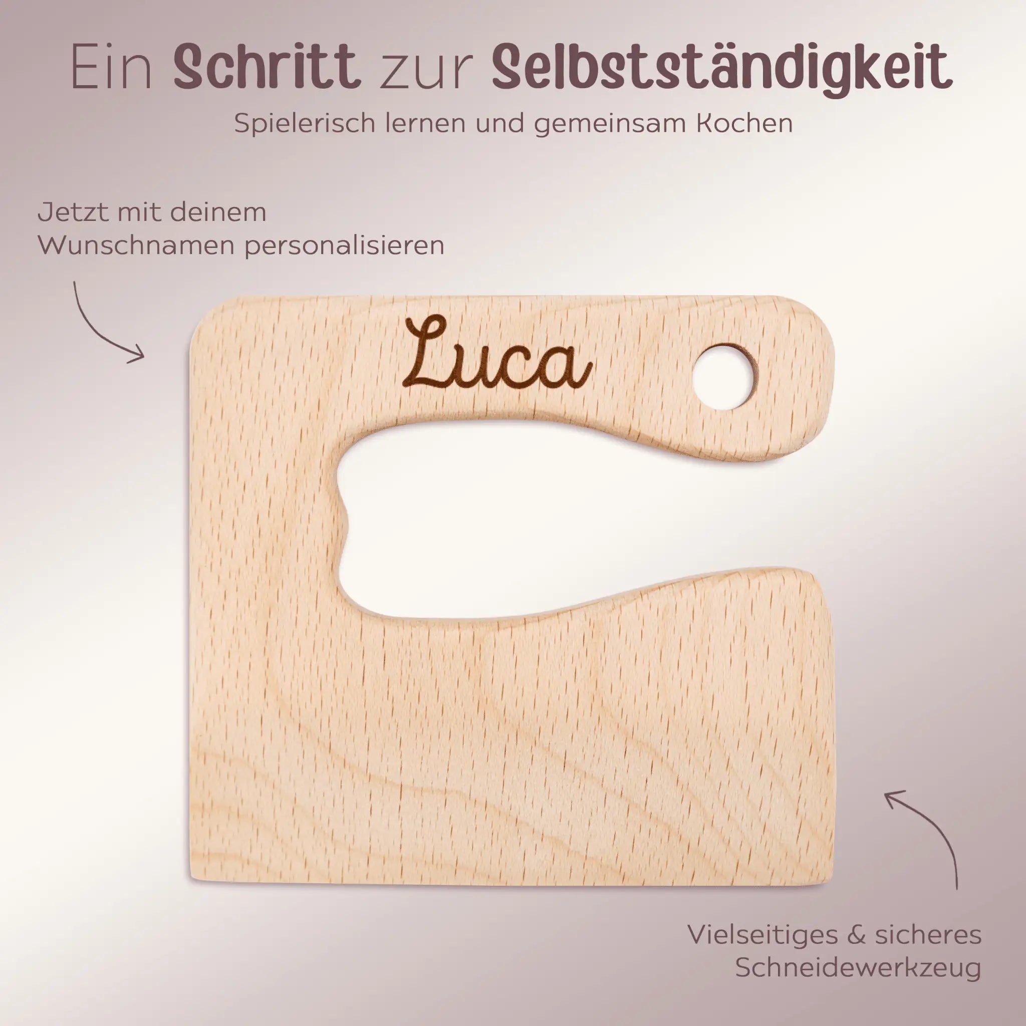 Montessori sicheres Kindermesser personalisiert - wunderwunsch