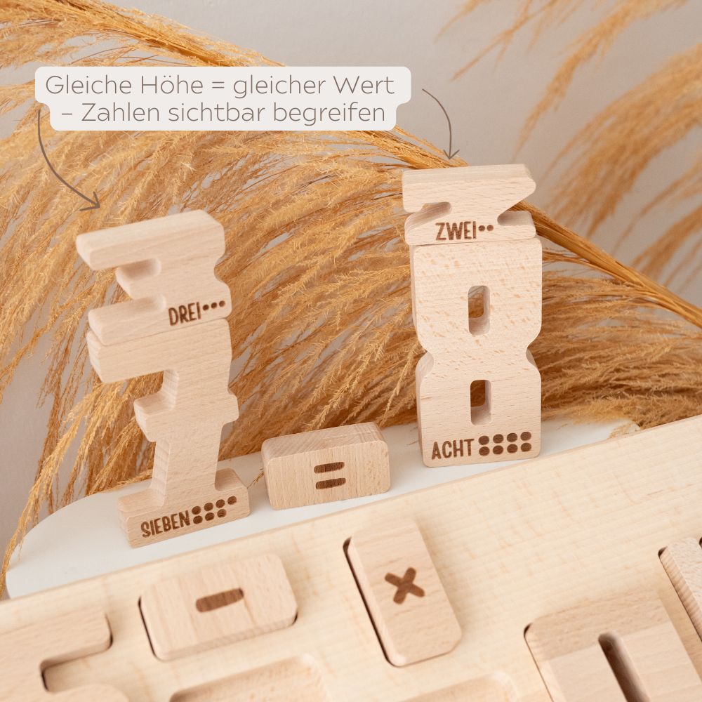Montessori Zahlenbausteine personalisierbar - wunderwunsch