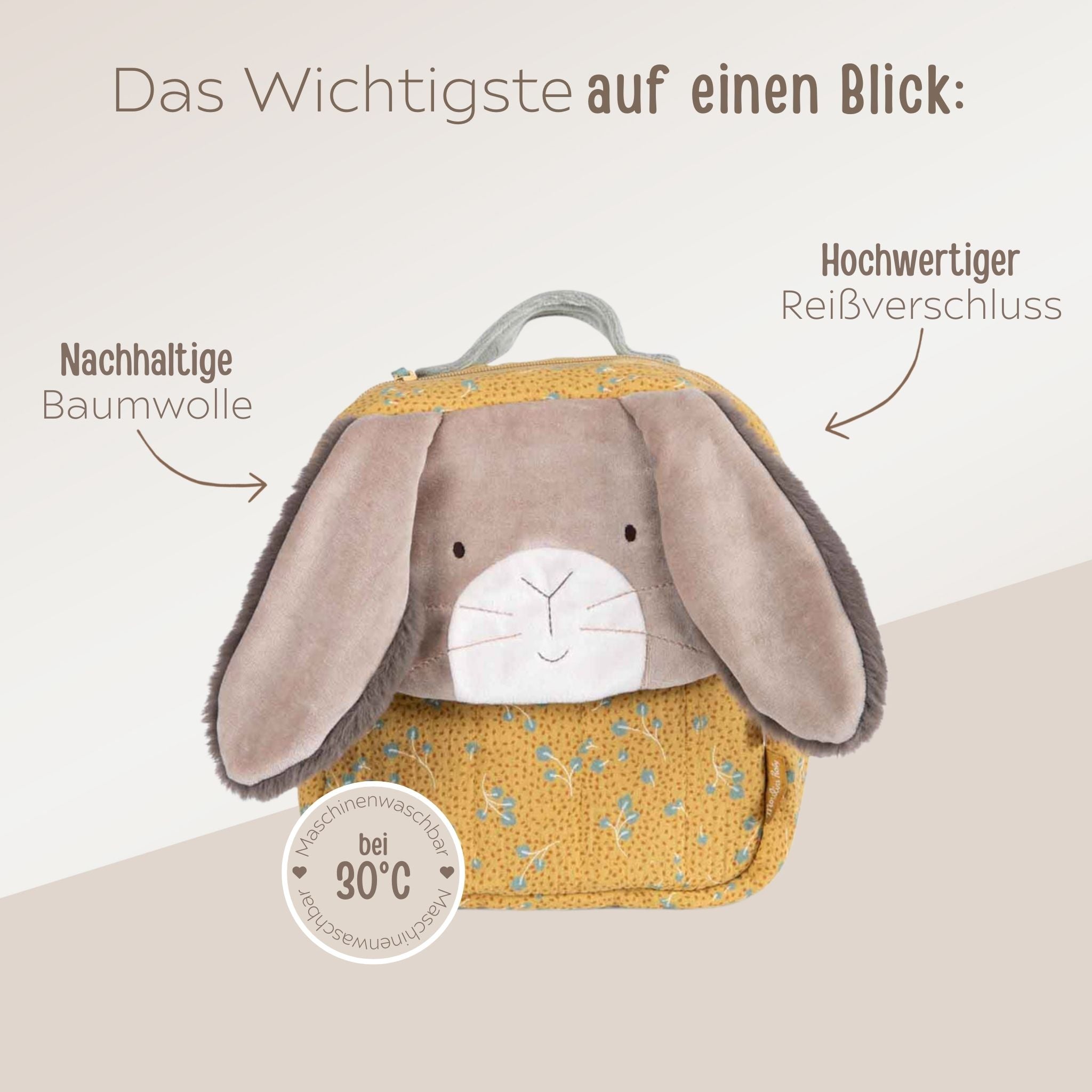 MOULIN ROTY Rucksack Hase - wunderwunsch