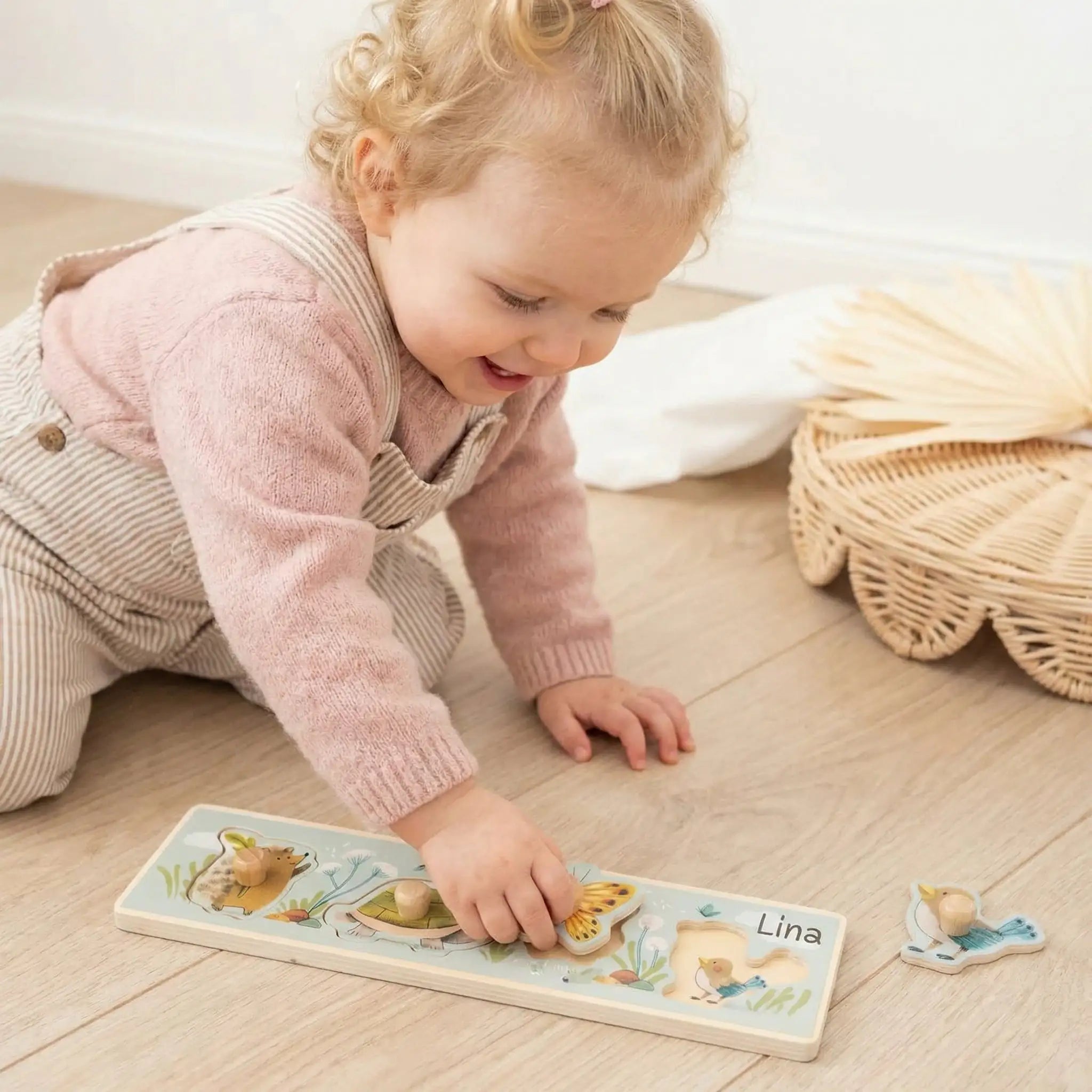 MOULIN ROTY Steckpuzzle Waldtiere personalisierbar - wunderwunsch