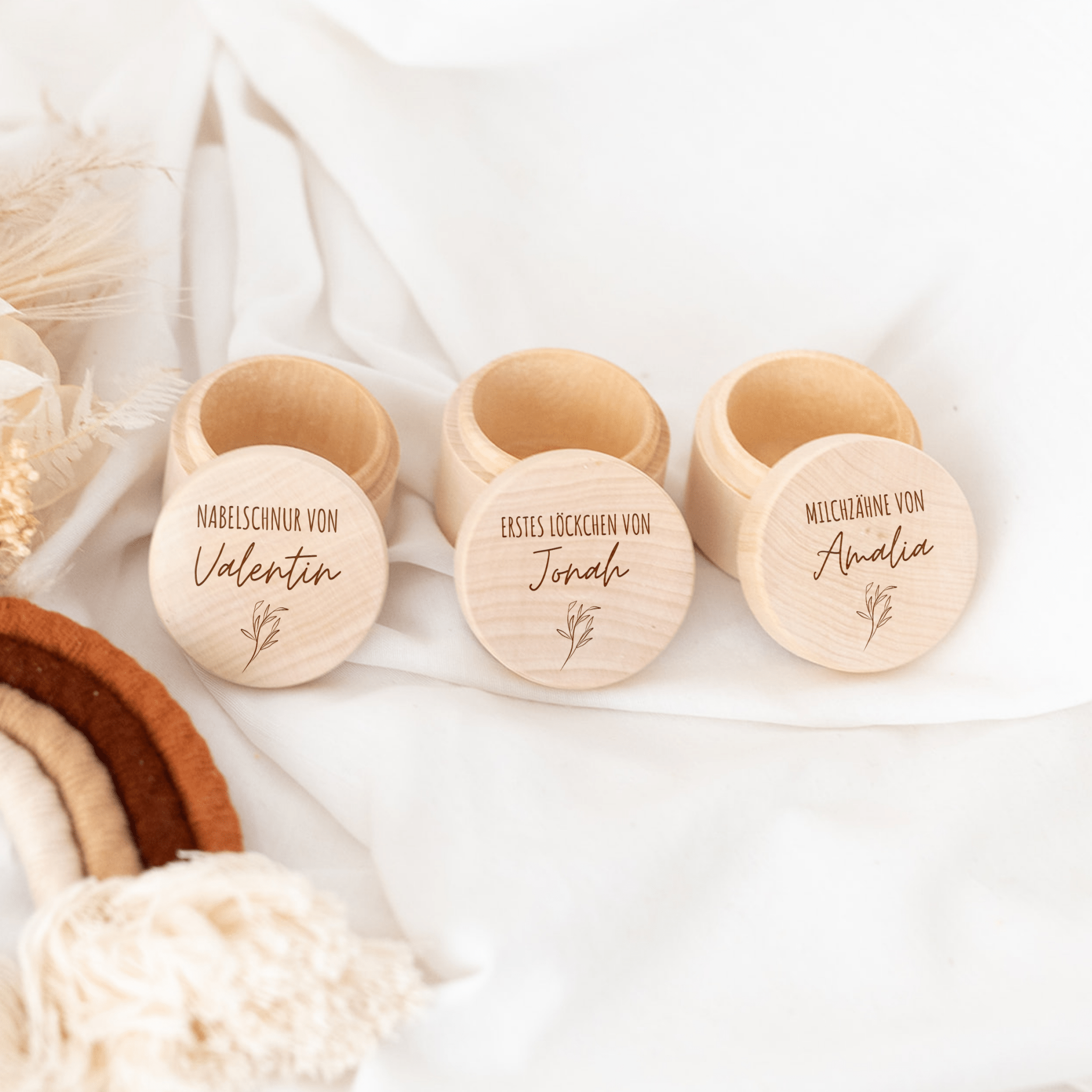 Nabelschnur, Locken - oder Milchzahndose personalisiert - wunderwunsch