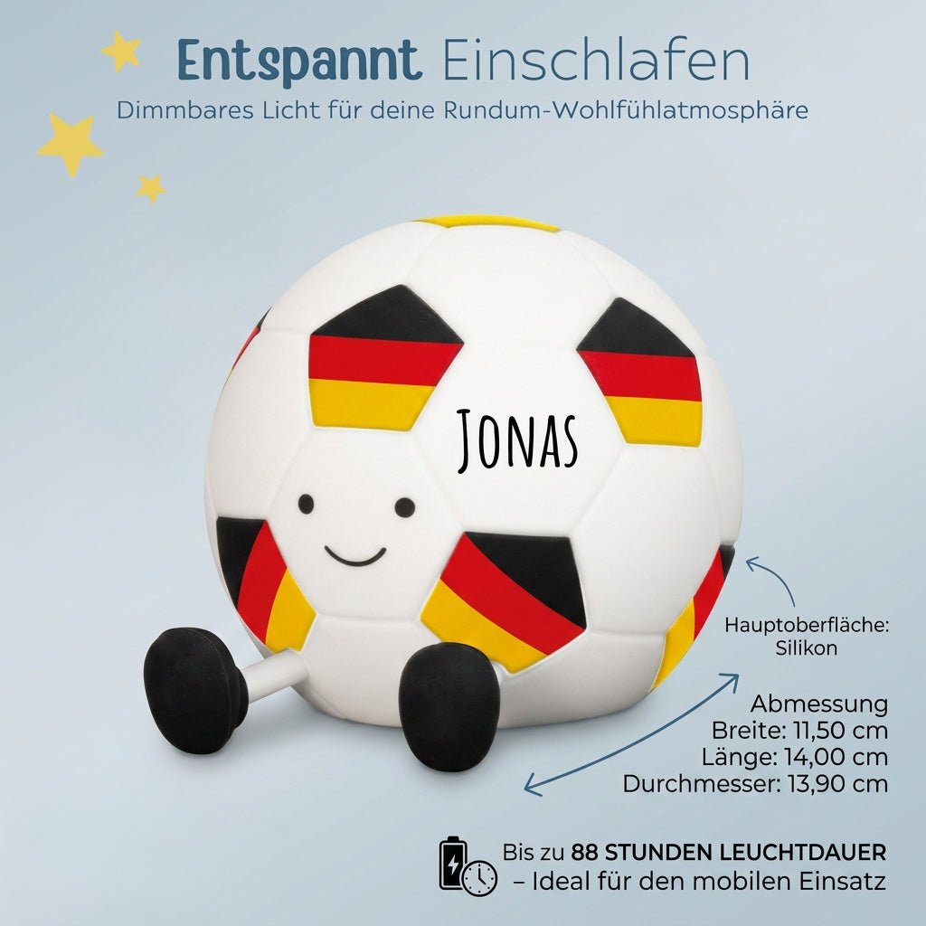 Nachtlicht Fußball personalisierbar - wunderwunsch