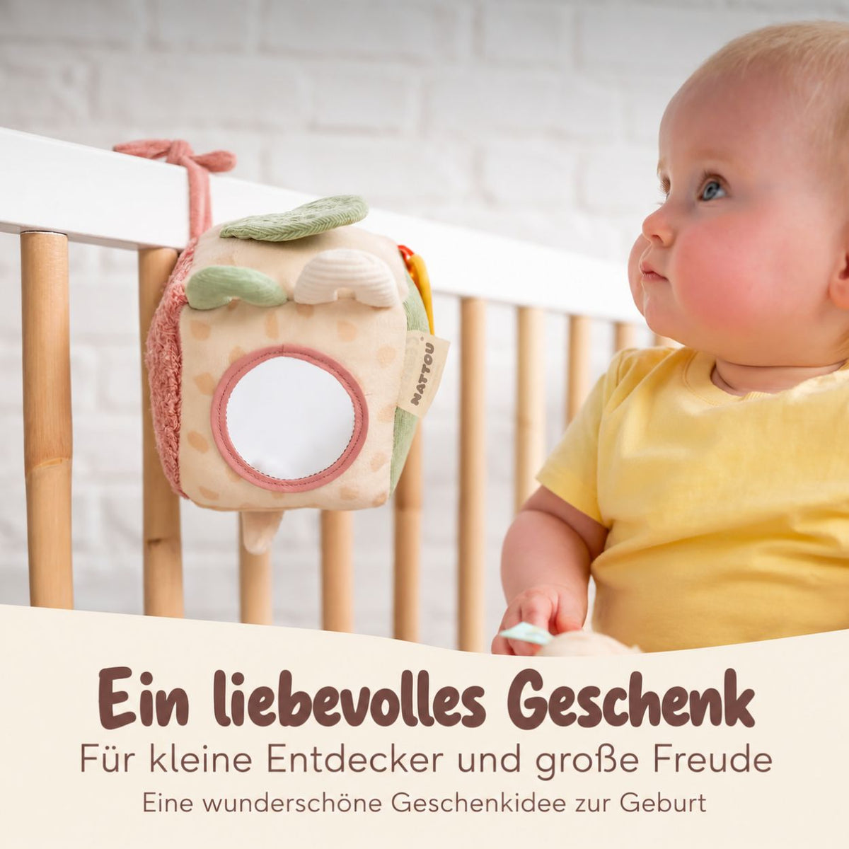 NATTOU Activity Stoffwürfel personalisiert - wunderwunsch