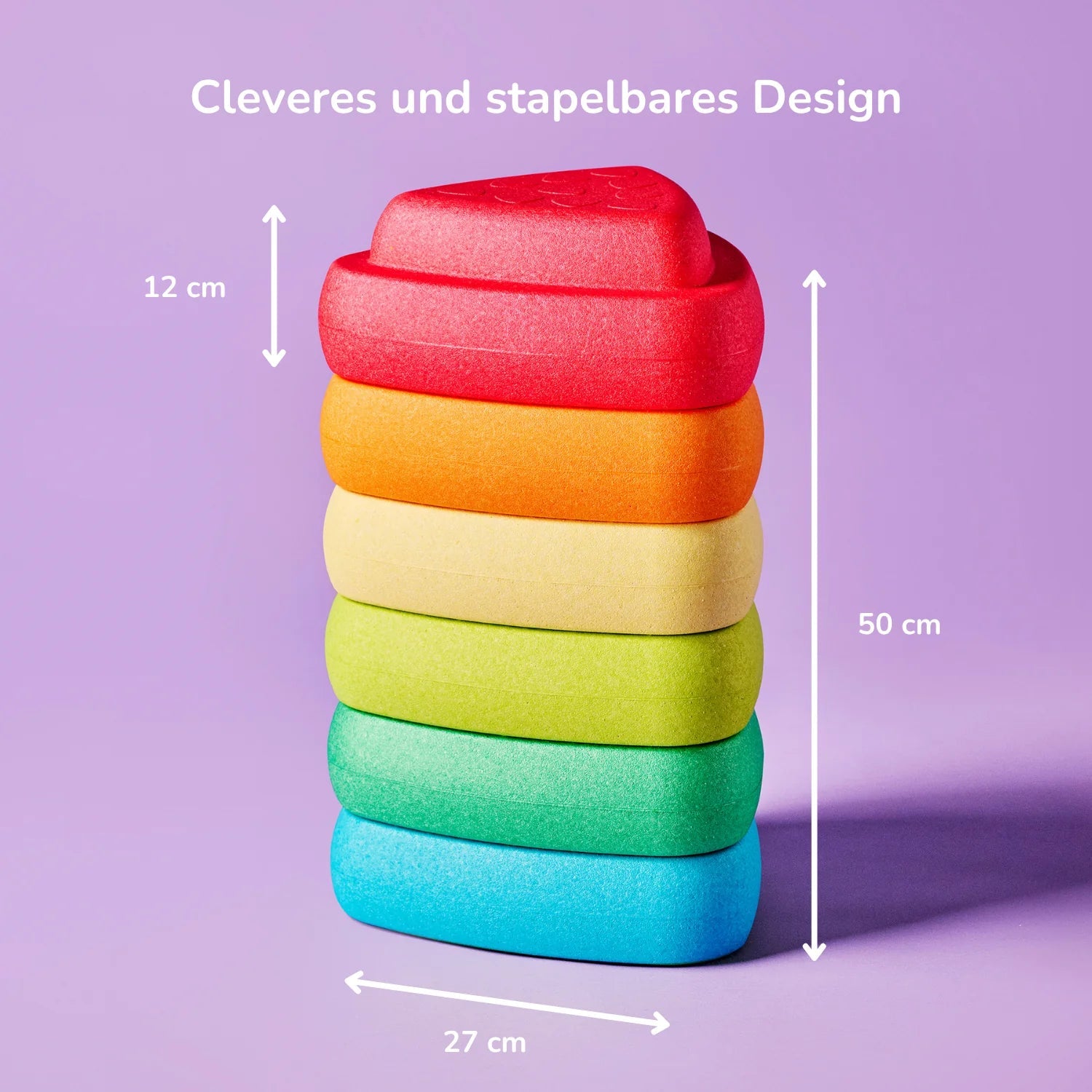 NATTOU Blocky Balance Spielsteine 6er Set - wunderwunsch