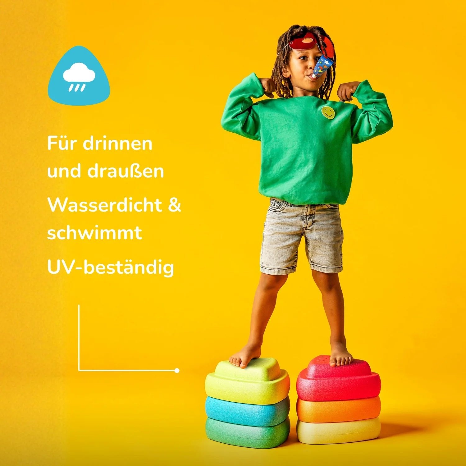 NATTOU Blocky Balance Spielsteine 6er Set - wunderwunsch