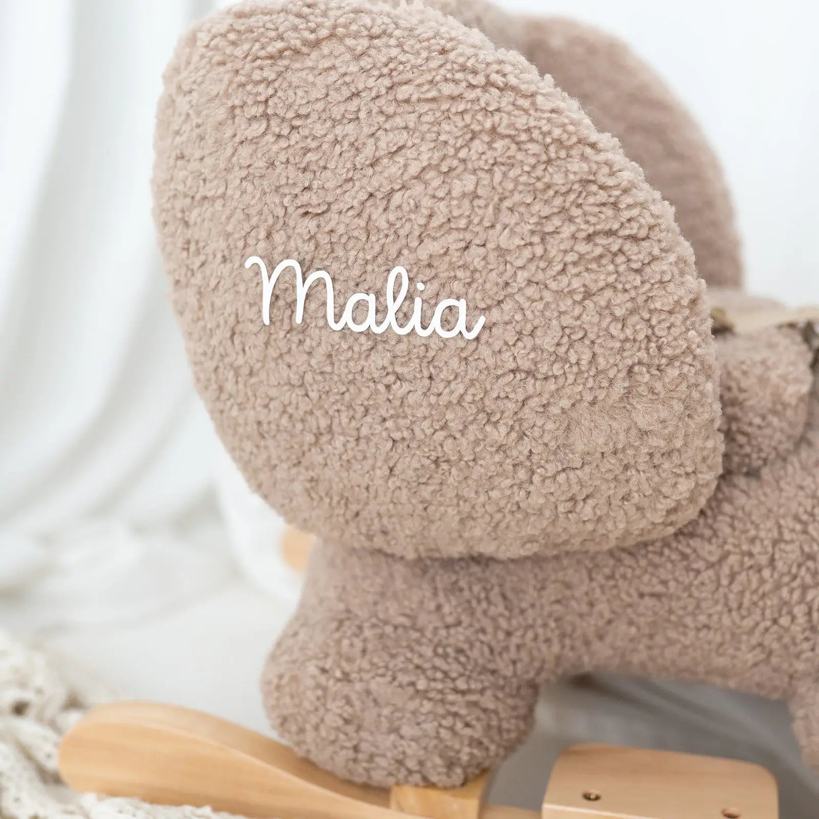 NATTOU Schaukeltier Elefant personalisierbar - wunderwunsch