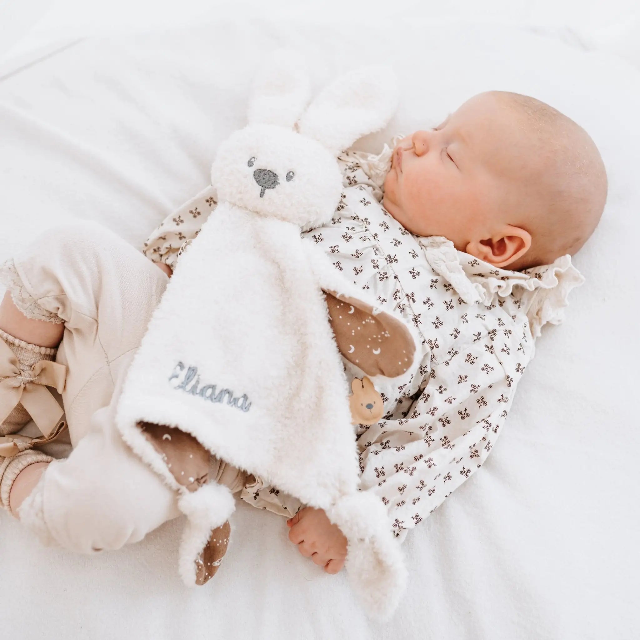 NATTOU Schmusetuch Hase personalisiert - leuchtet im Dunkeln - wunderwunsch