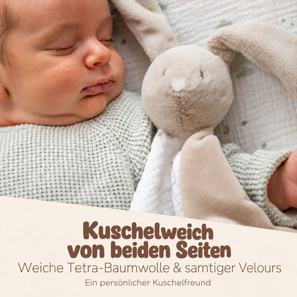 NATTOU Schmusetuch mit Print personalisiert - wunderwunsch