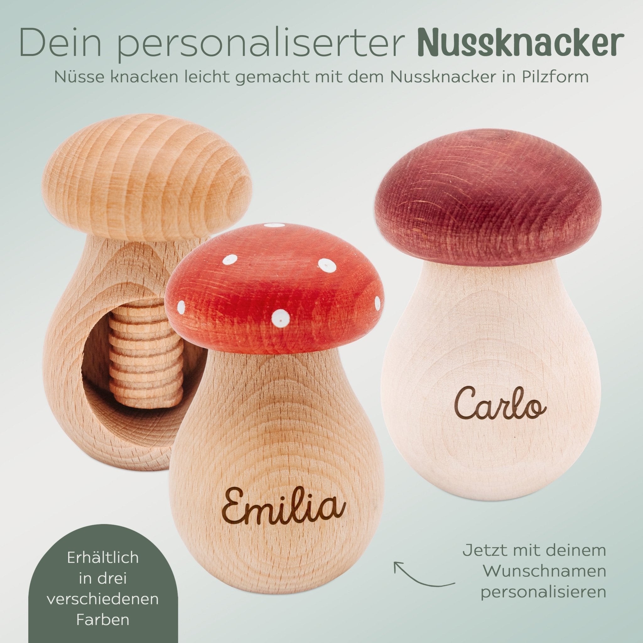 Nussknacker Pilz personalisiert - wunderwunsch