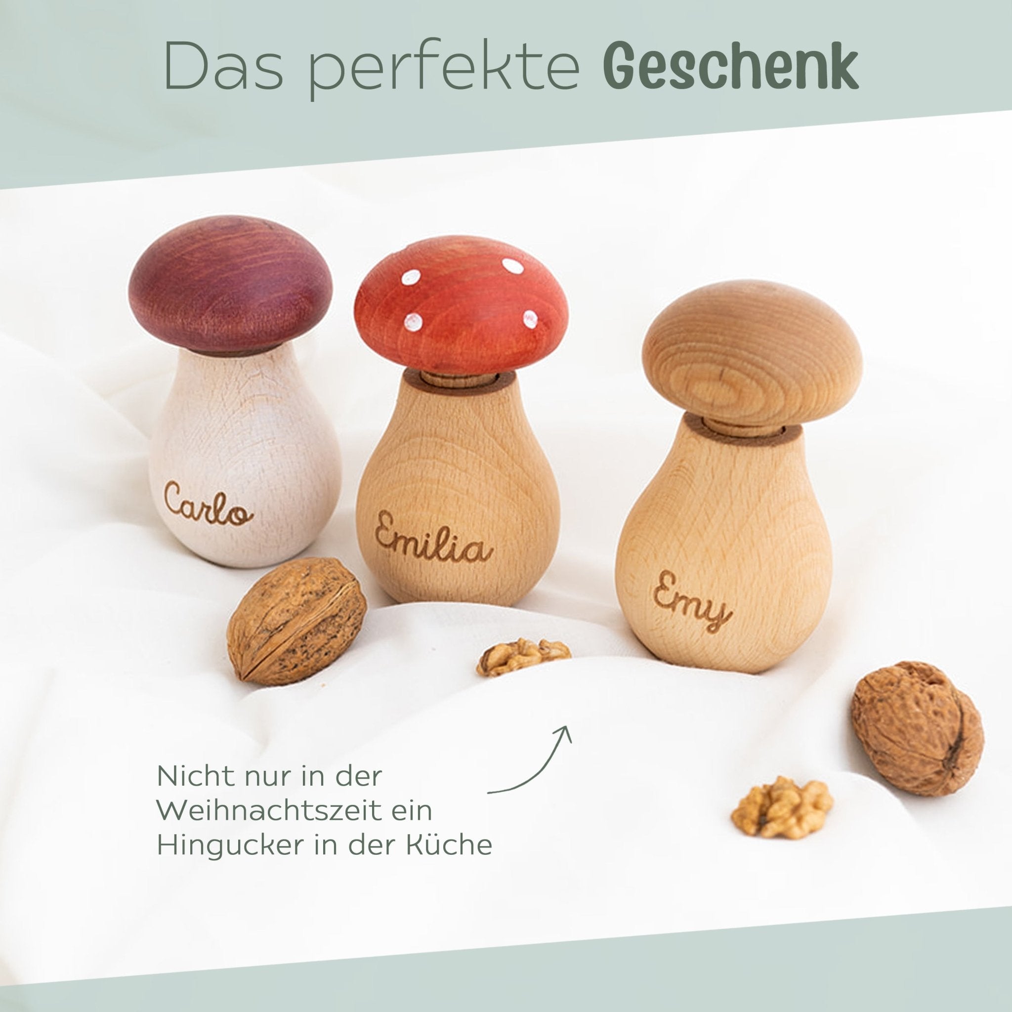 Nussknacker Pilz personalisiert - wunderwunsch
