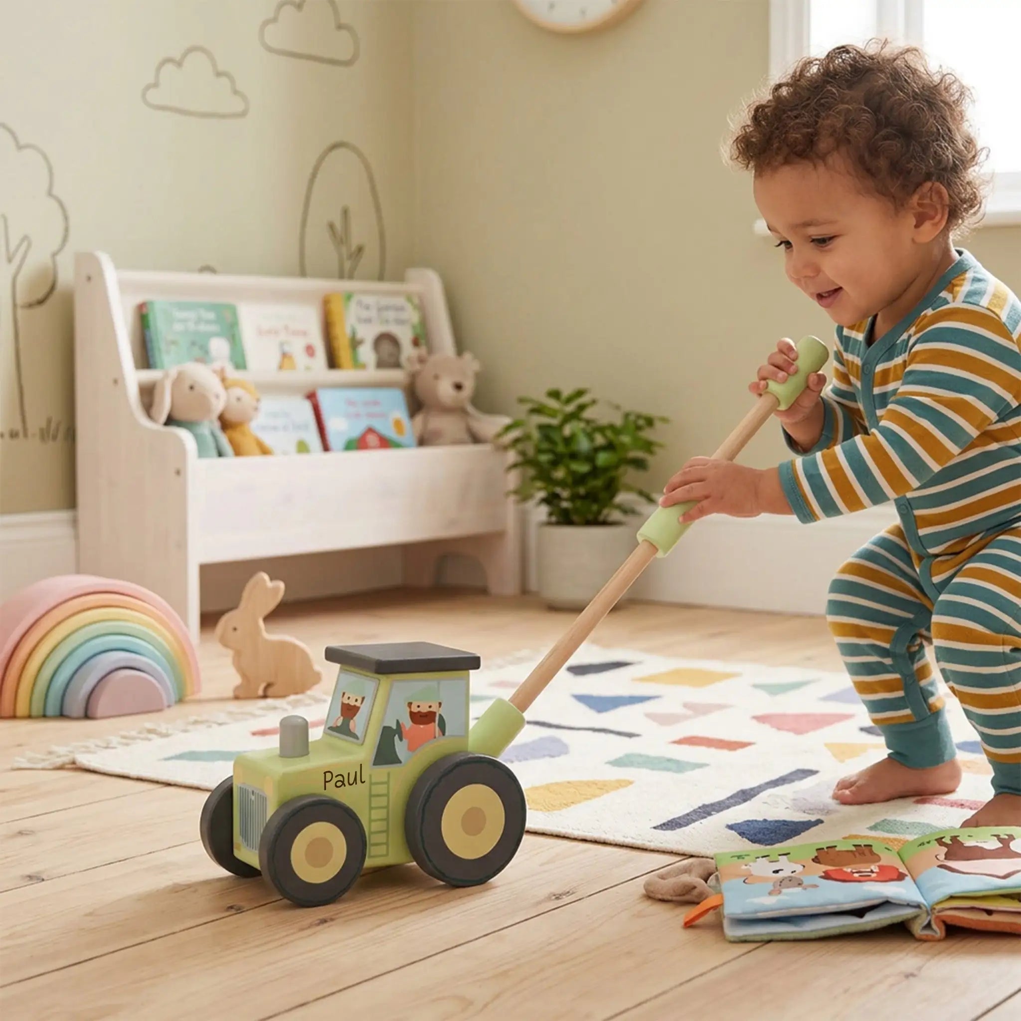 ORANGE TREE TOYS Schiebespielzeug Traktor - wunderwunsch